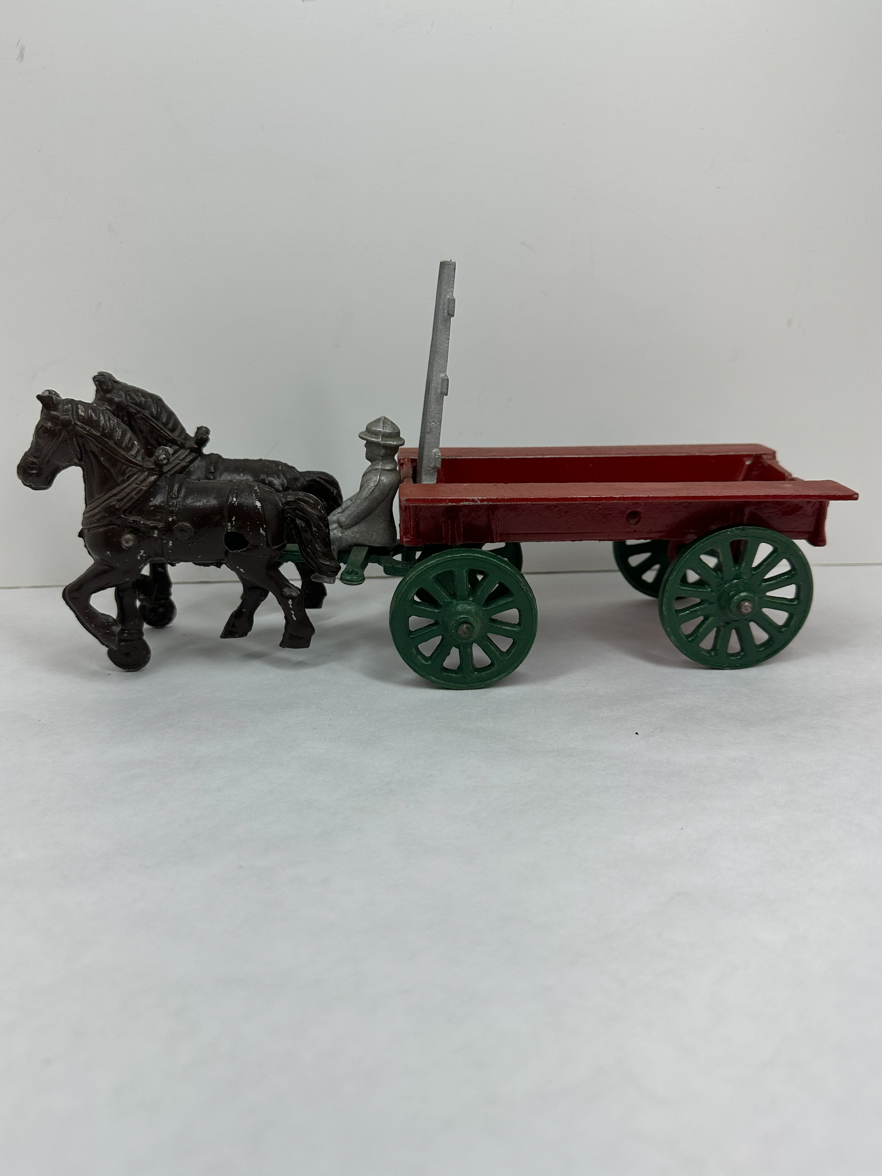 STANLEY HORSE DRAWN METAL WAGON, 1940S