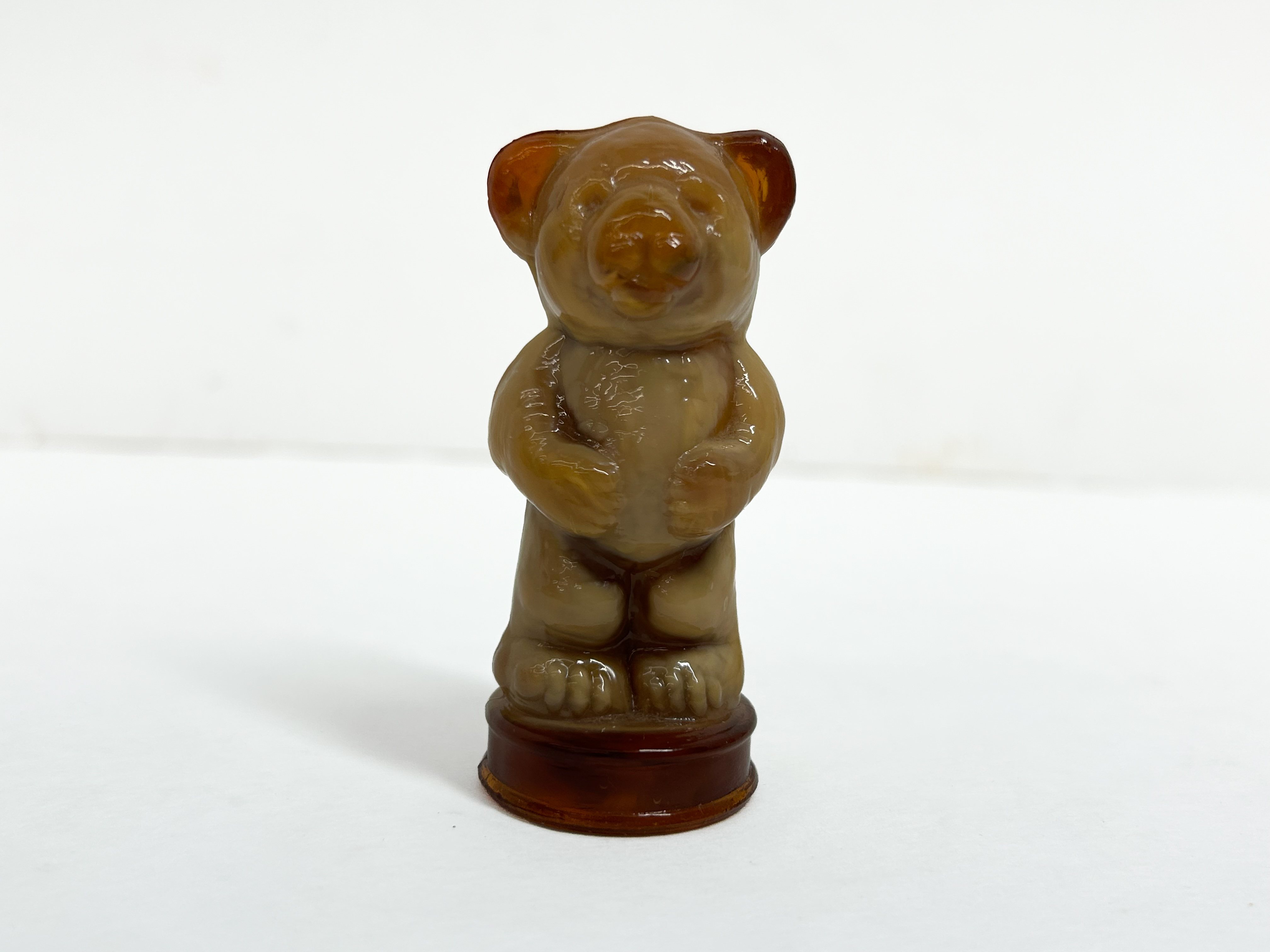 BOYD CARAMEL SLAG GLASS BEAR