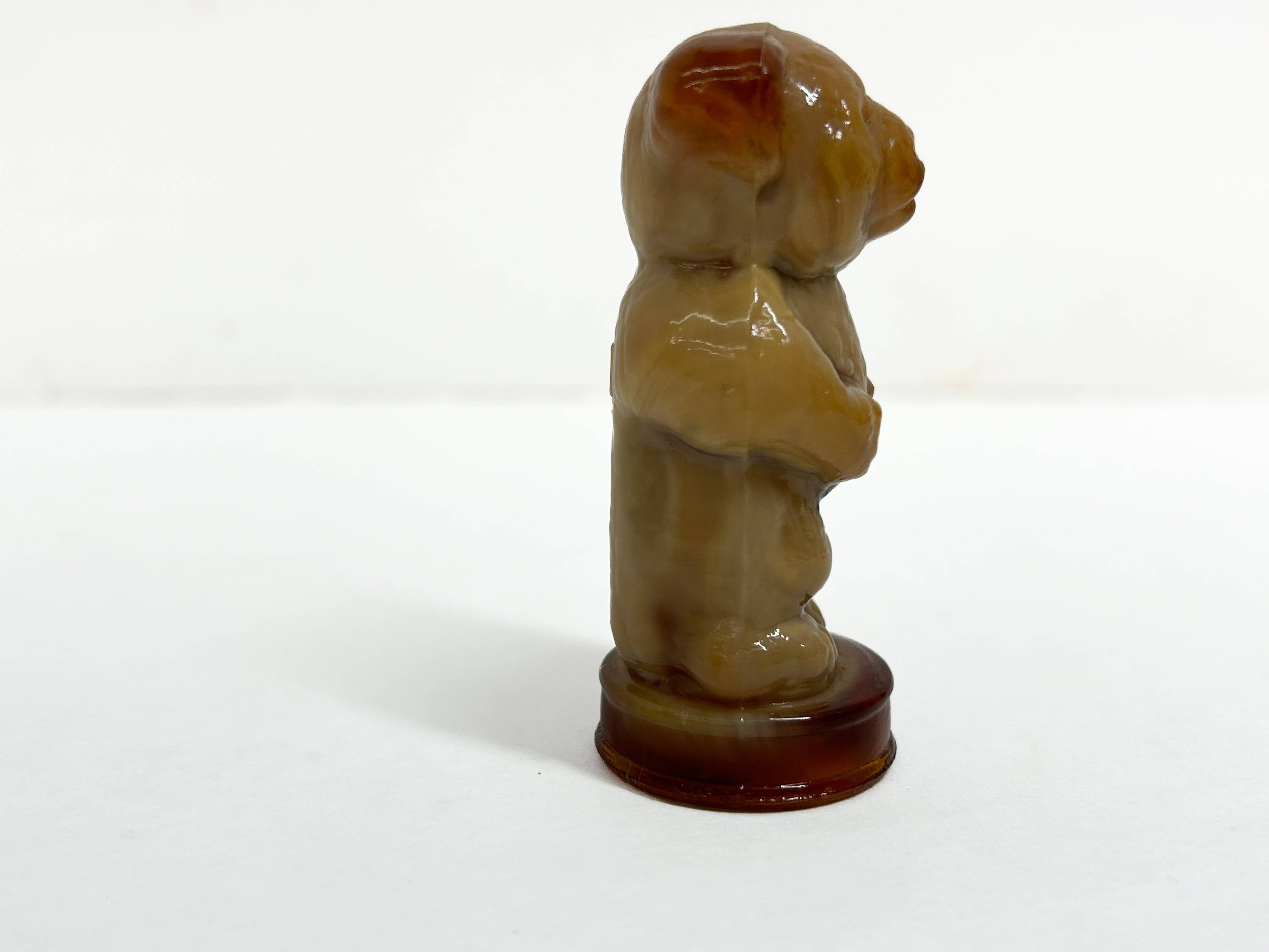BOYD CARAMEL SLAG GLASS BEAR