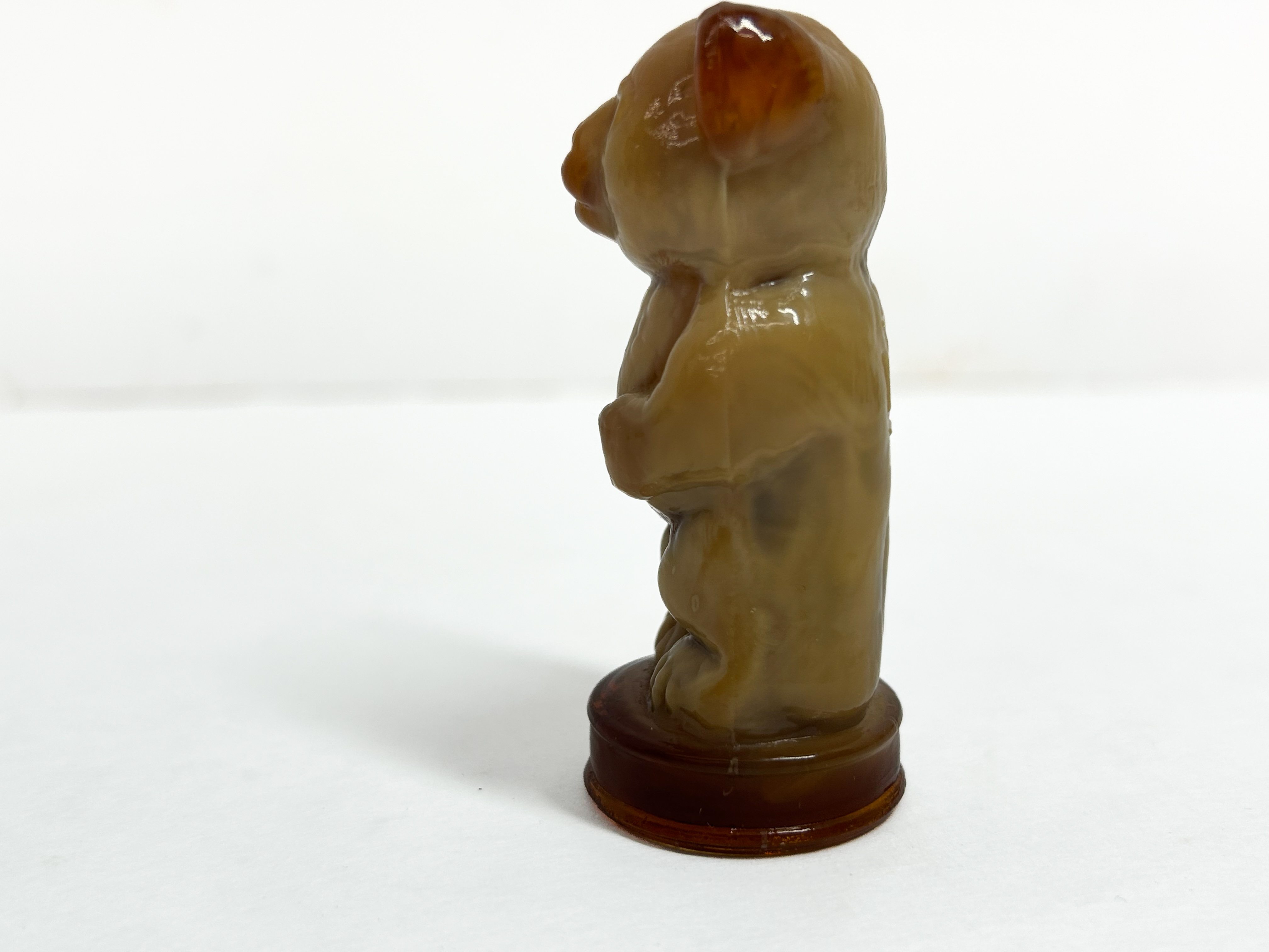 BOYD CARAMEL SLAG GLASS BEAR