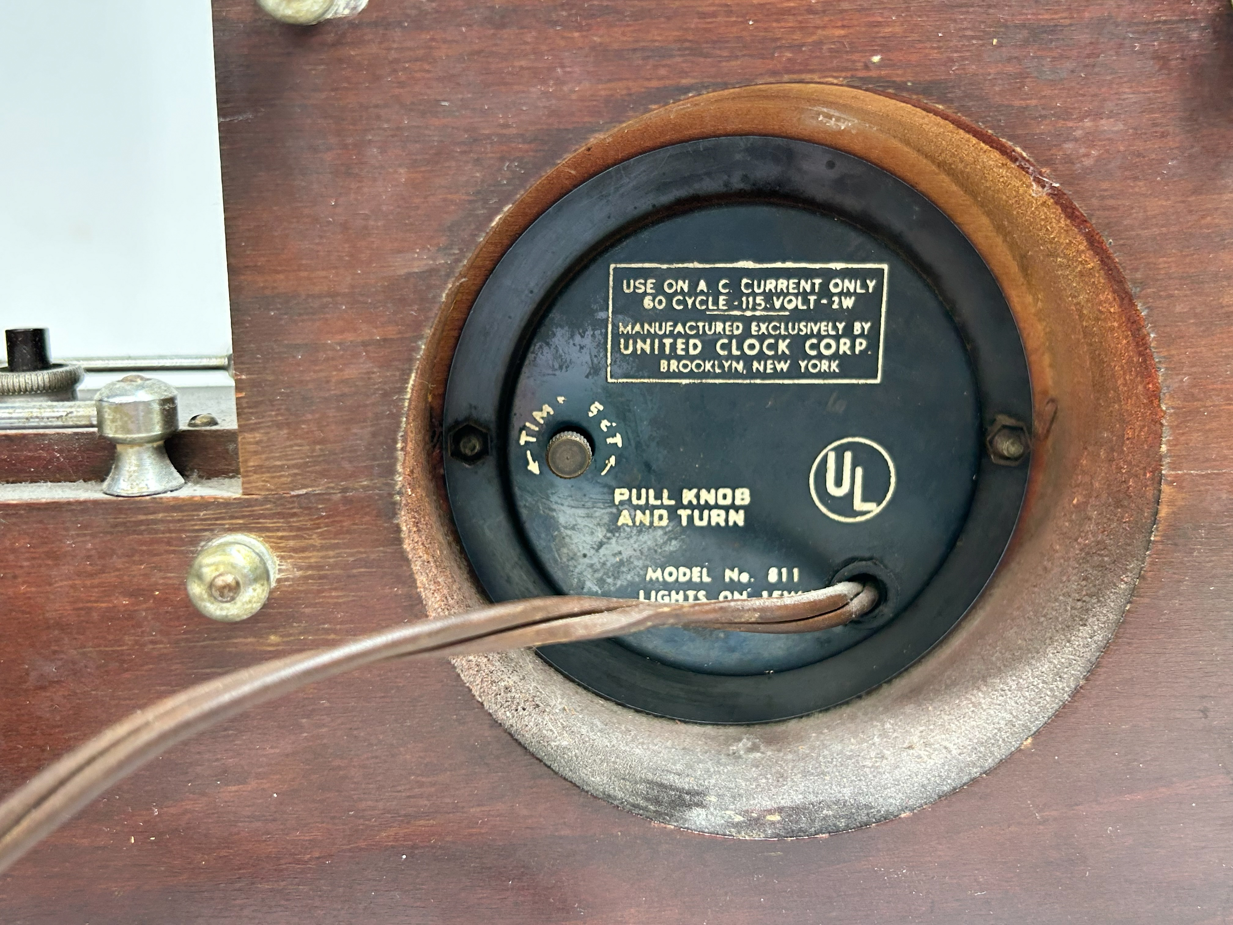 UNITED CLOCK CORP. CLIPPER SHIP CLOCK