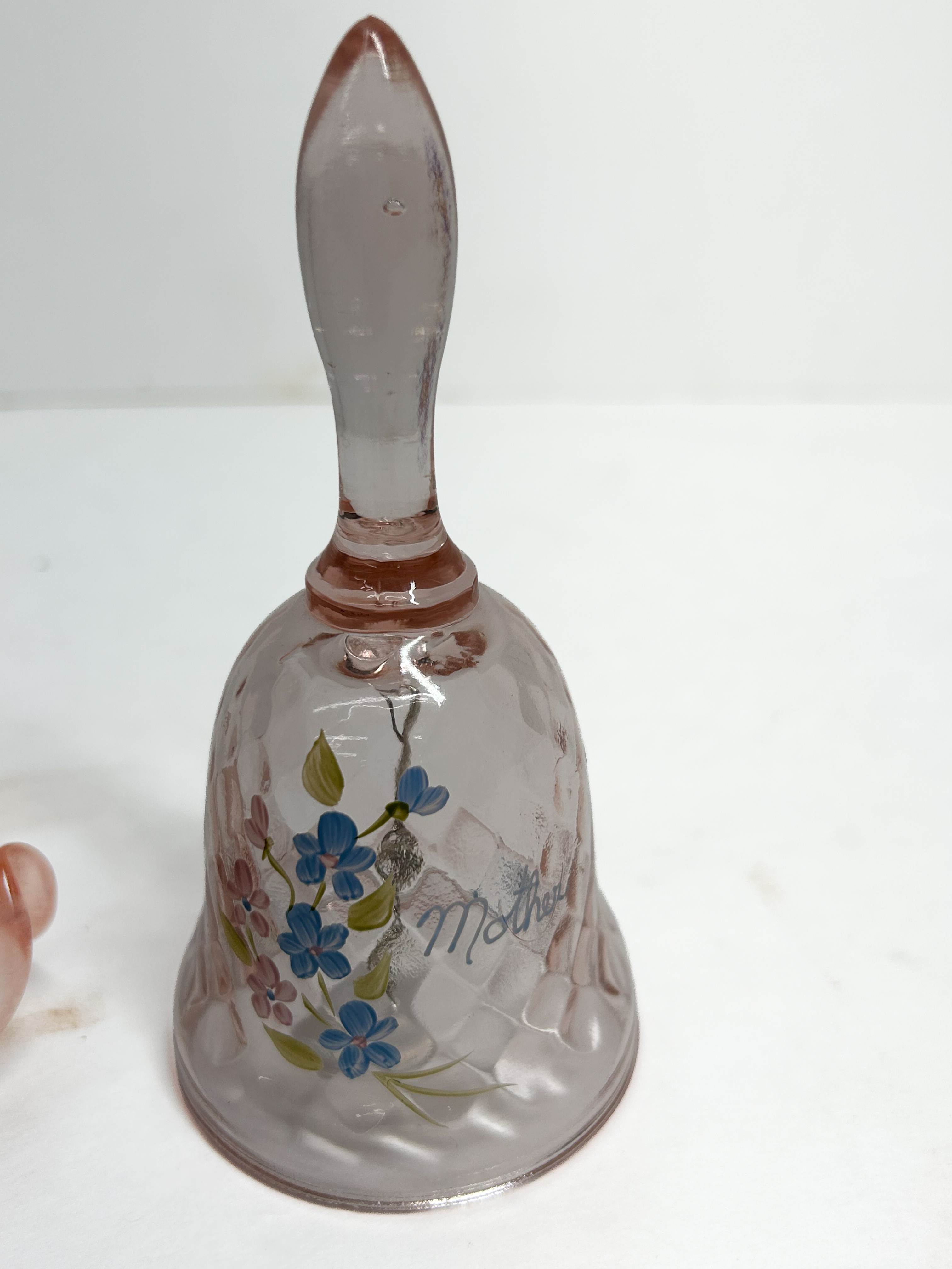 FENTON THREE GLASS BELLS, 20TH CENTURY