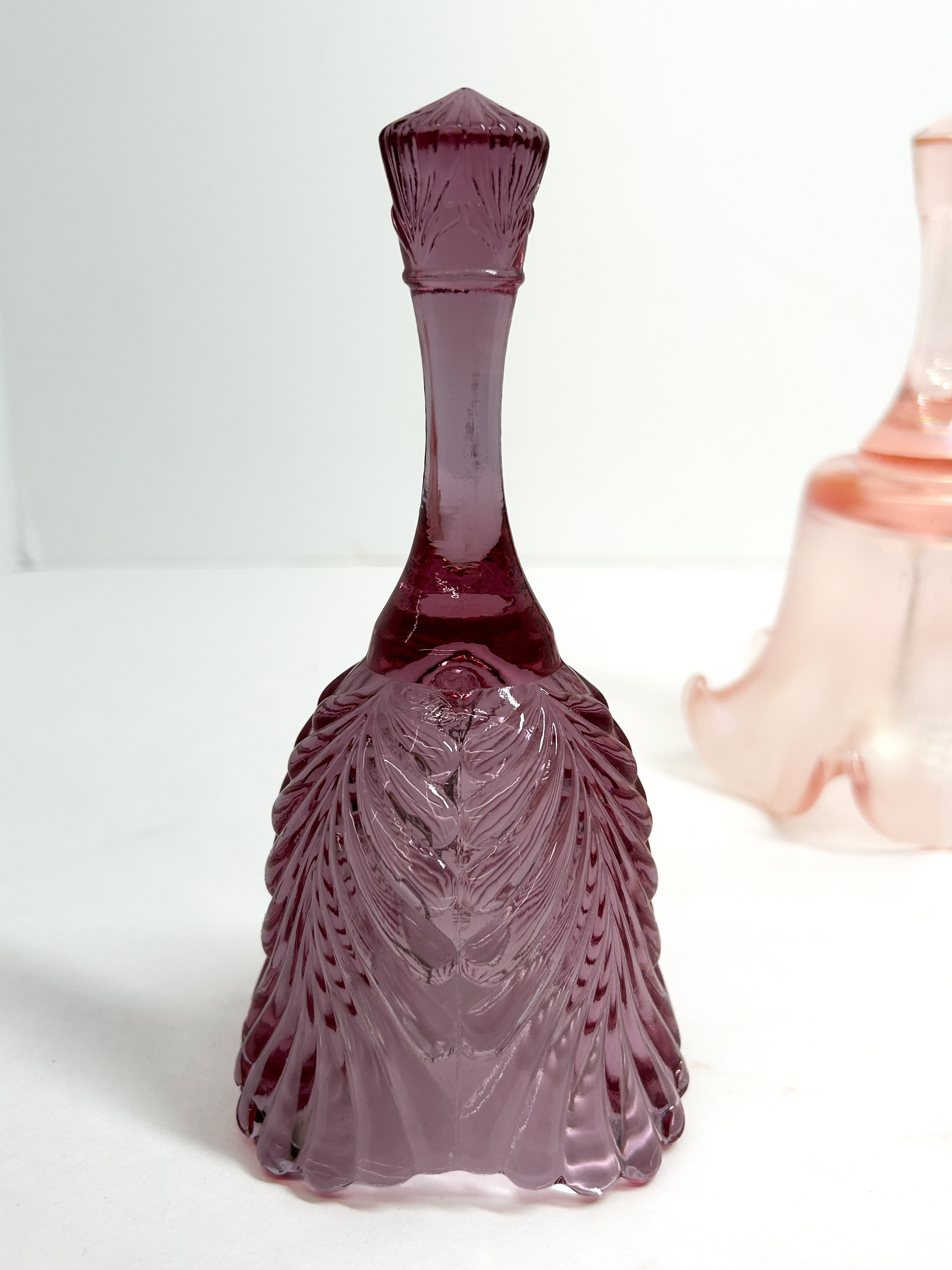FENTON THREE GLASS BELLS, 20TH CENTURY