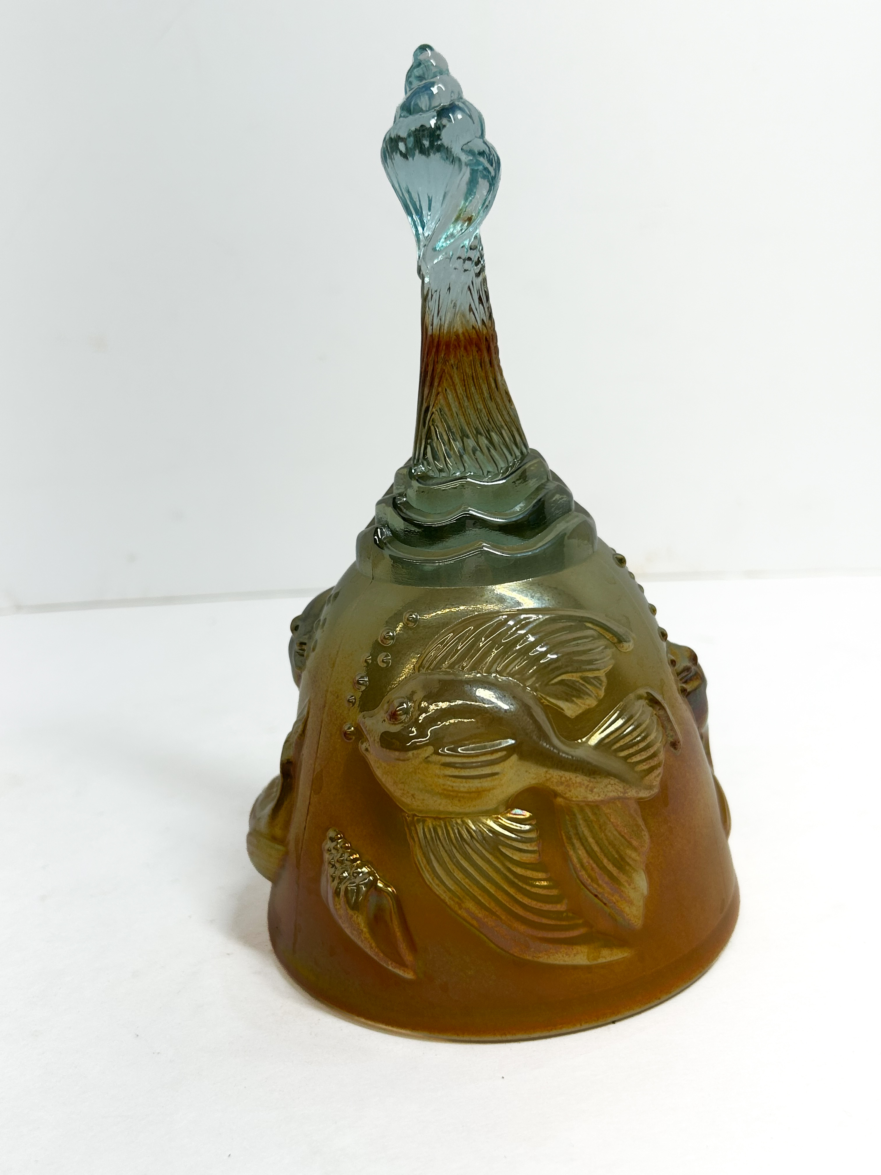FENTON ATLANTIS CARNIVAL GLASS BELL