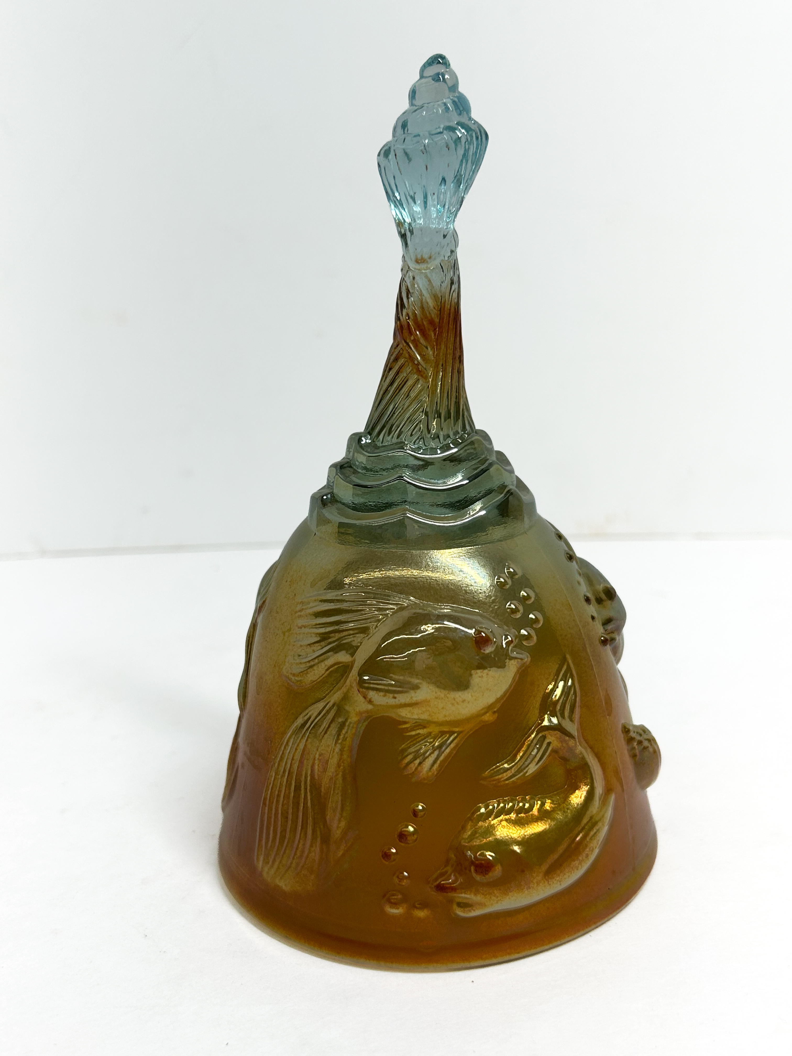 FENTON ATLANTIS CARNIVAL GLASS BELL