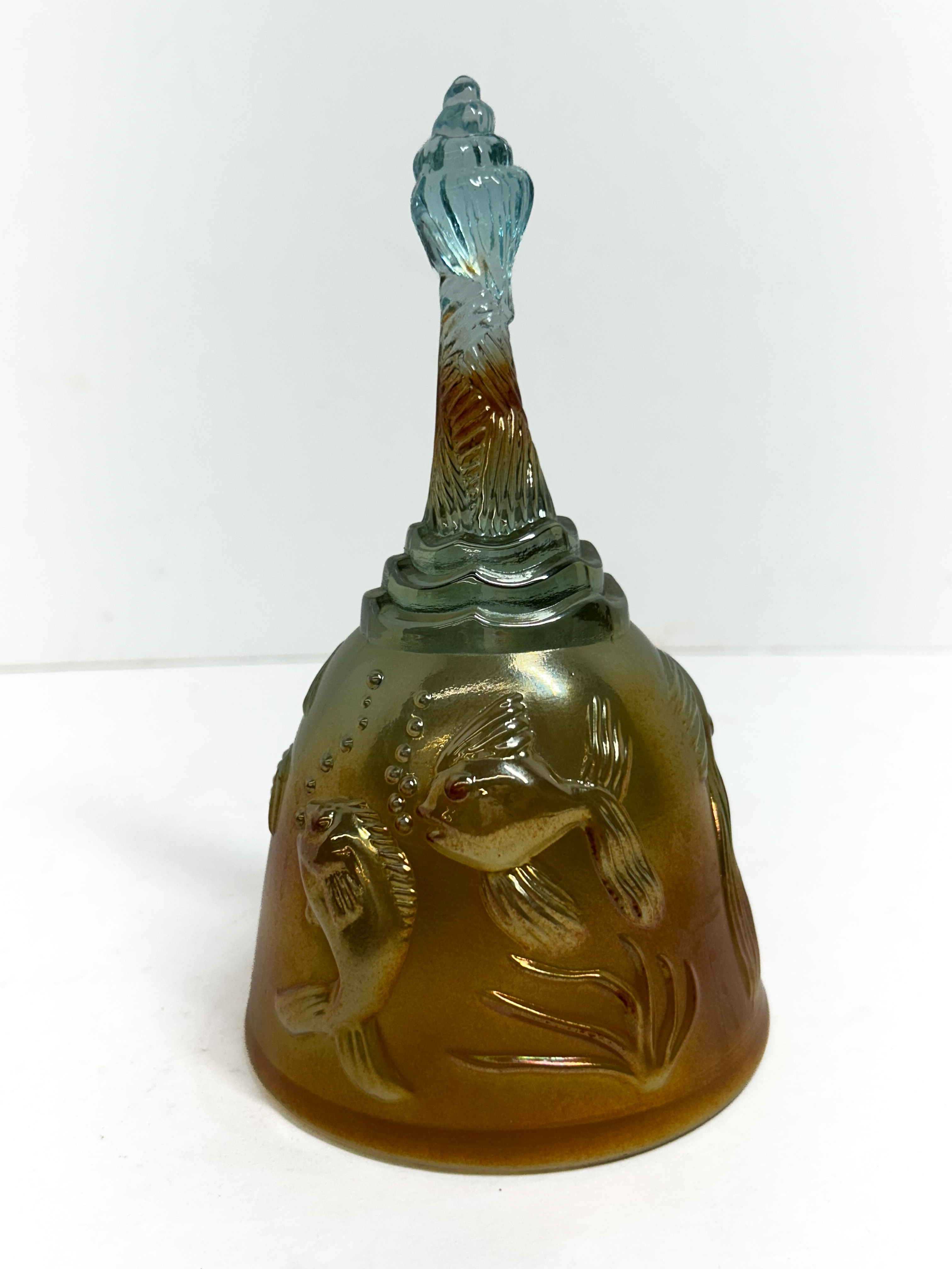 FENTON ATLANTIS CARNIVAL GLASS BELL