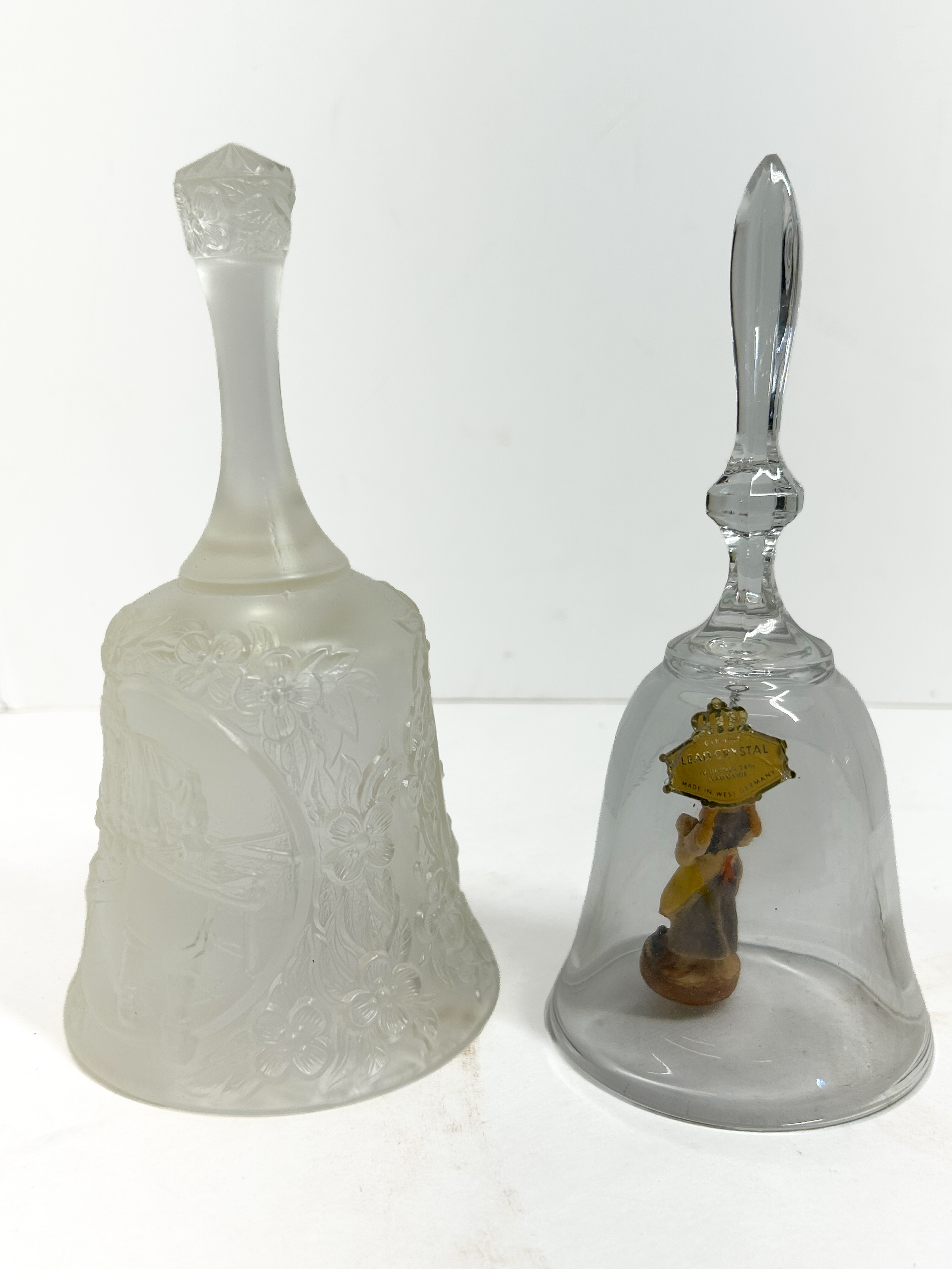 WEST GERMAN AND VARIOUS CRYSTAL BELLS, 20TH CENTURY