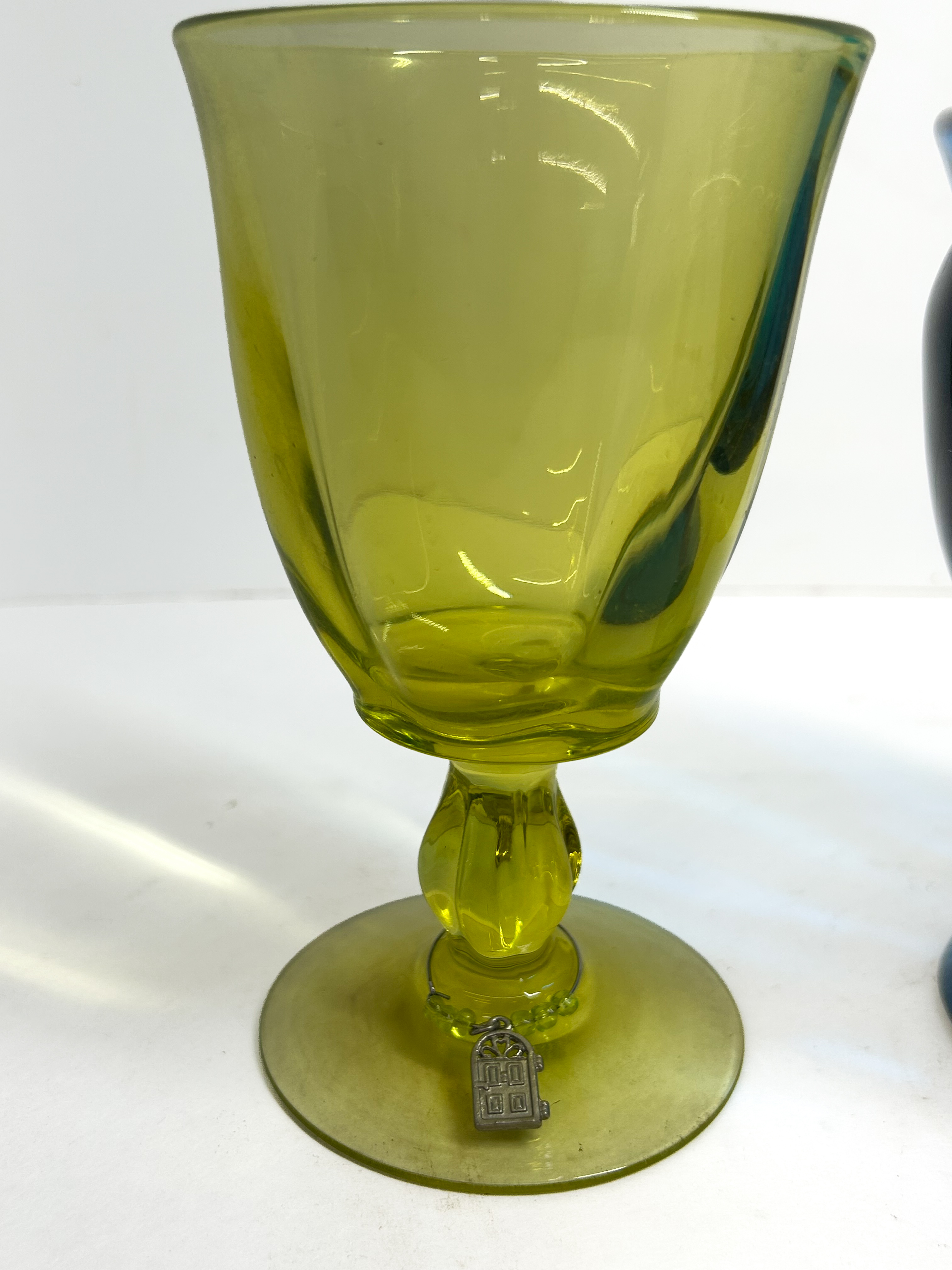 VINTAGE GLASS AND CERAMIC TRIO, 1970S