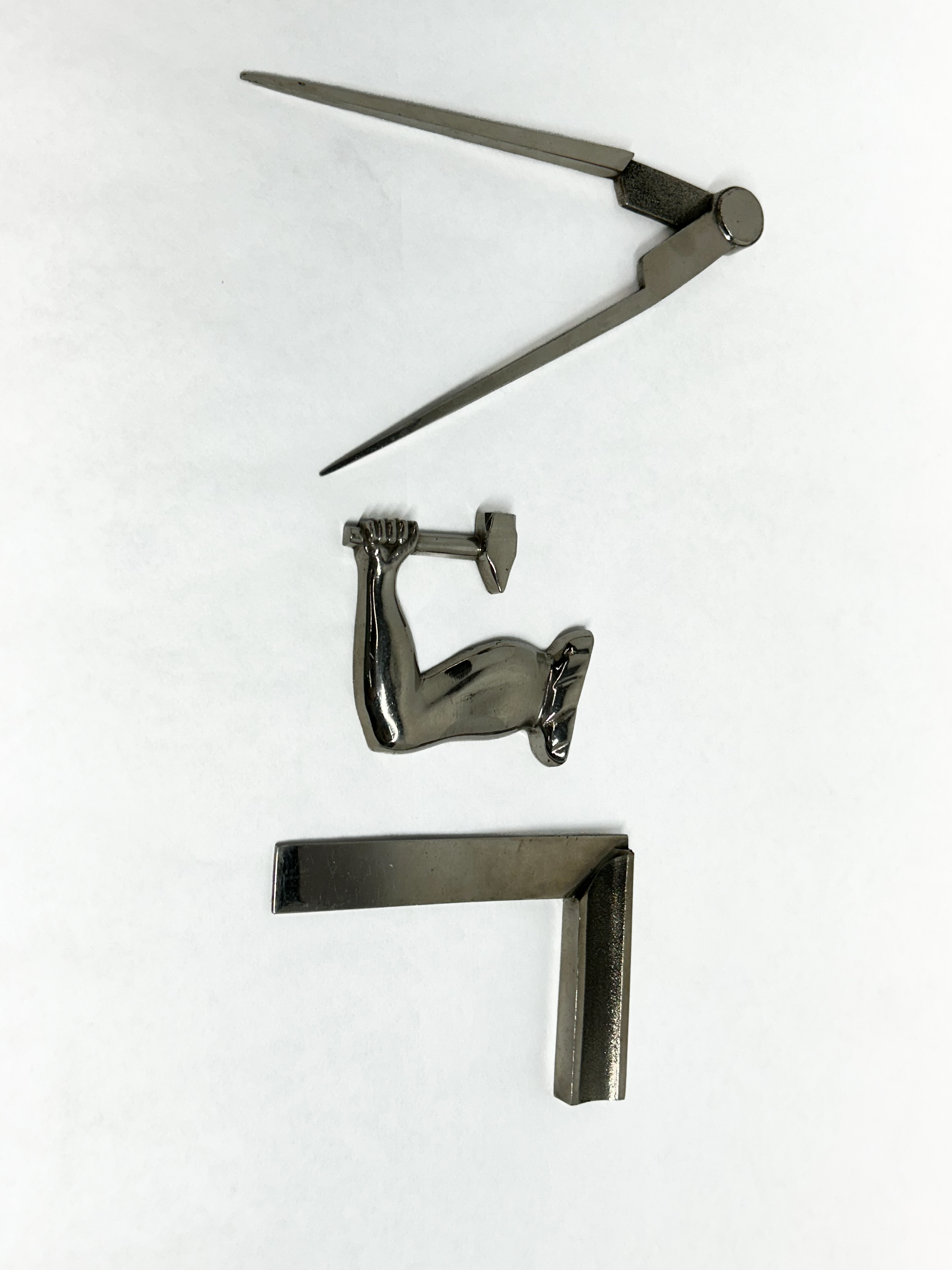 MASONIC METAL WORKING TOOLS, MID-20TH CENTURY