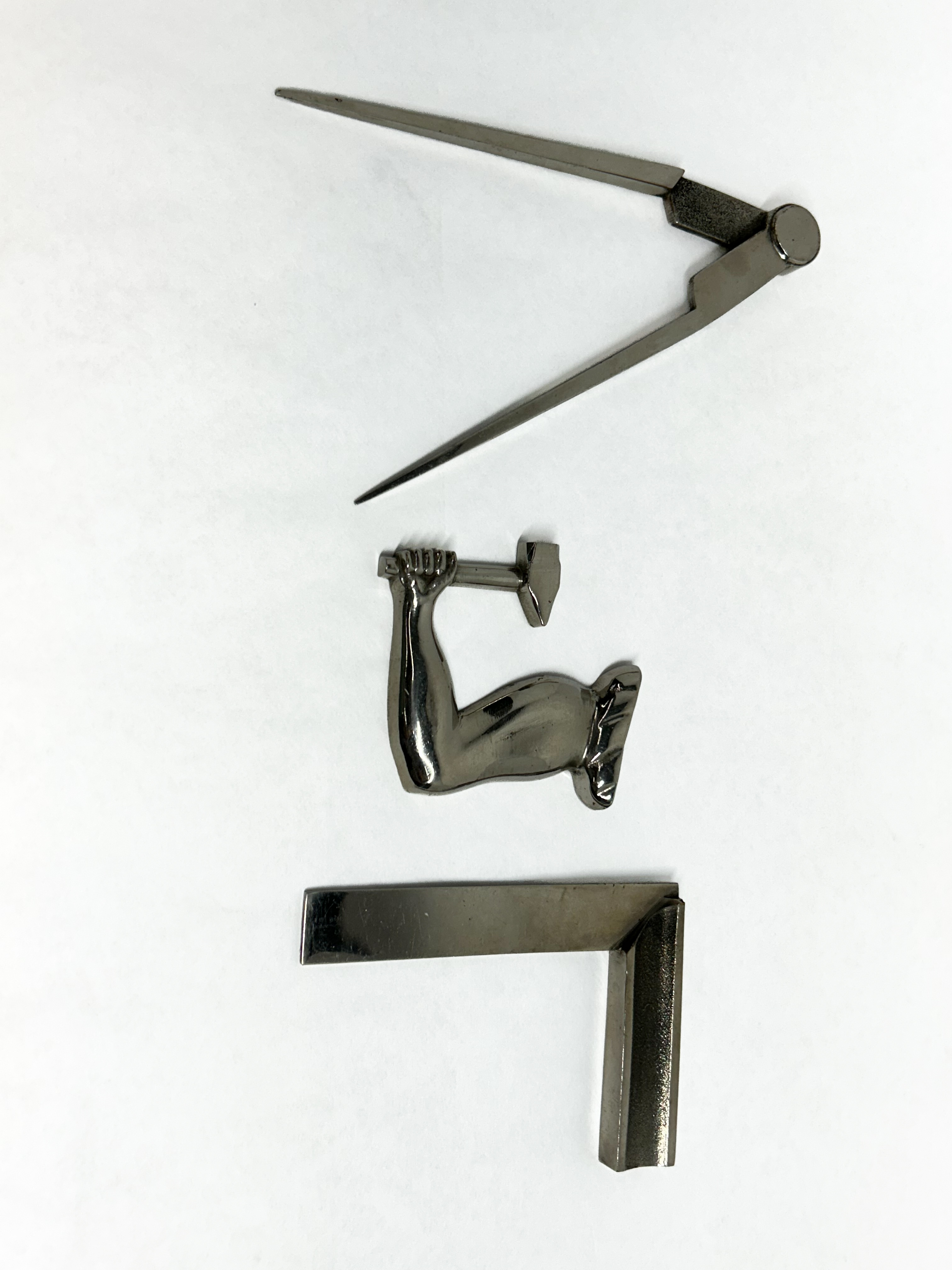 MASONIC METAL WORKING TOOLS, MID-20TH CENTURY