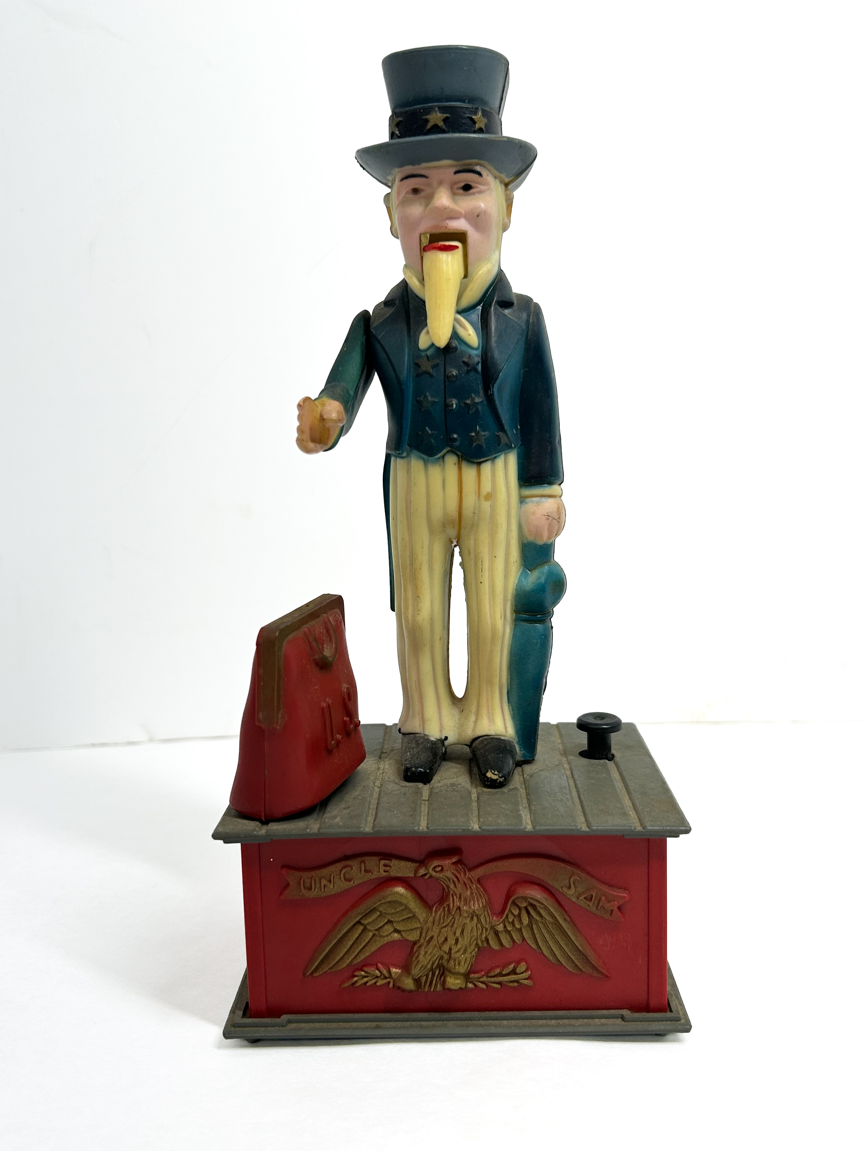 EMSON CAST UNCLE SAM BANK CIRCA 1970