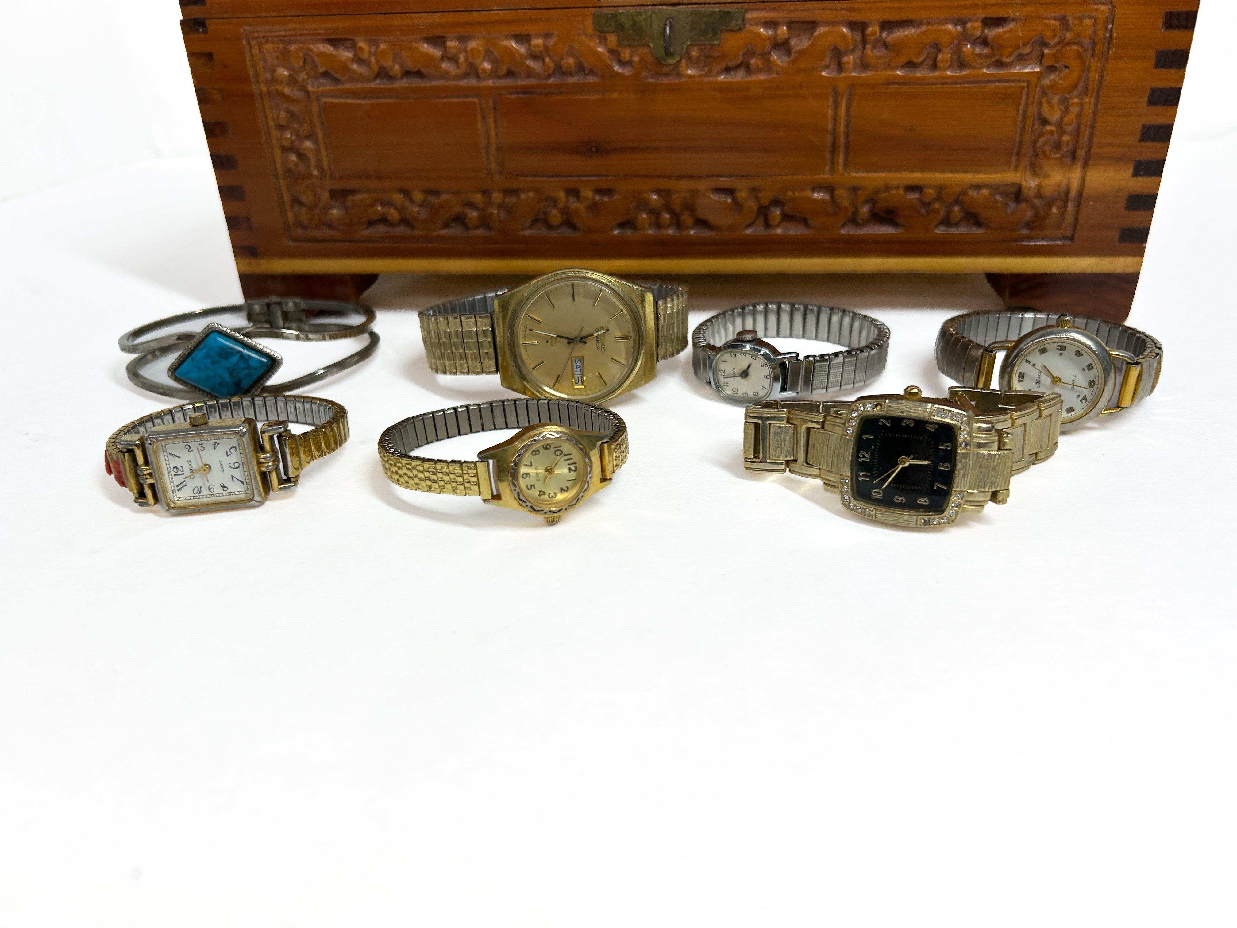 SEIKO AND CEDAR CHEST, 20TH CENTURY