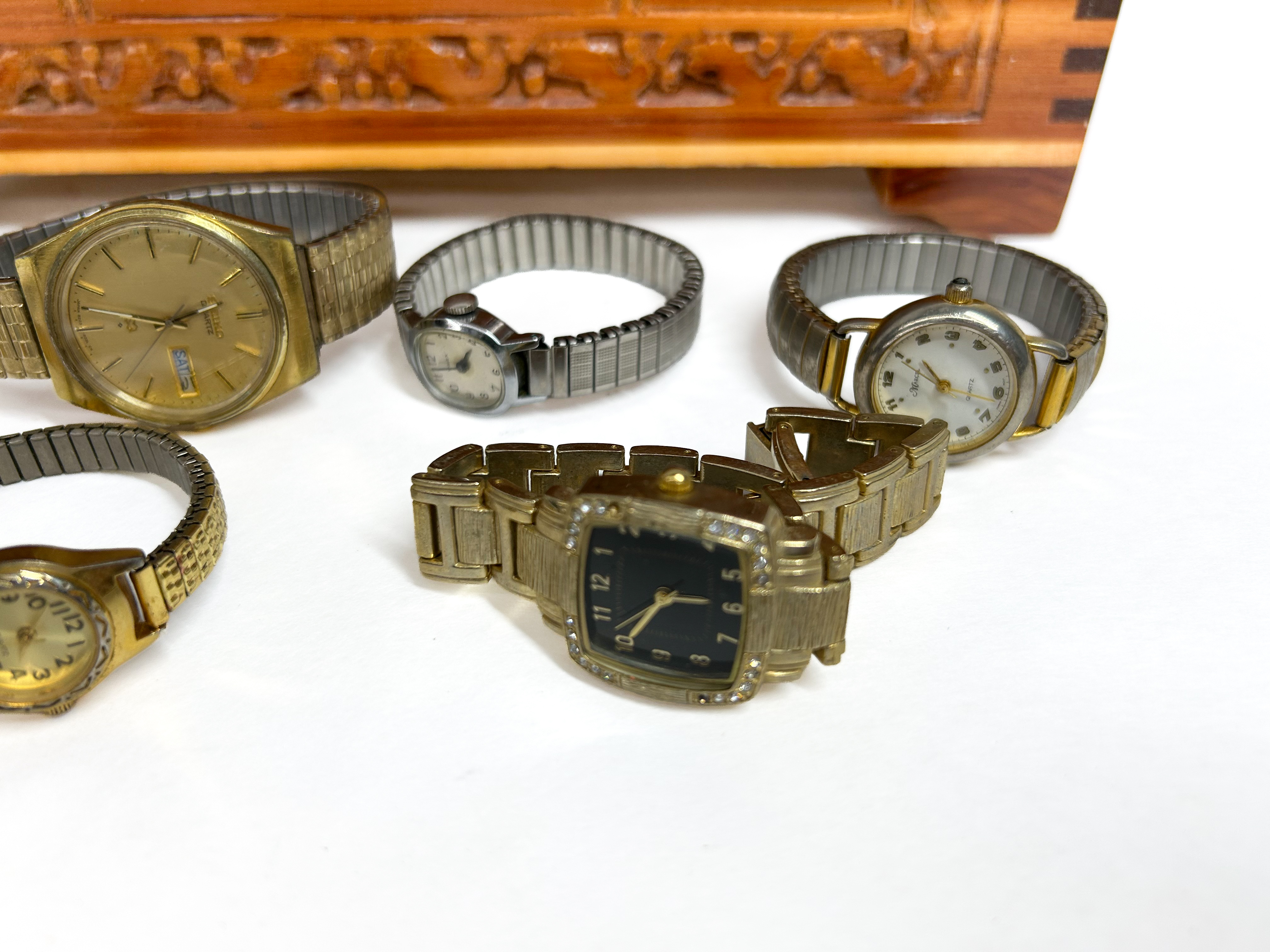 SEIKO AND CEDAR CHEST, 20TH CENTURY