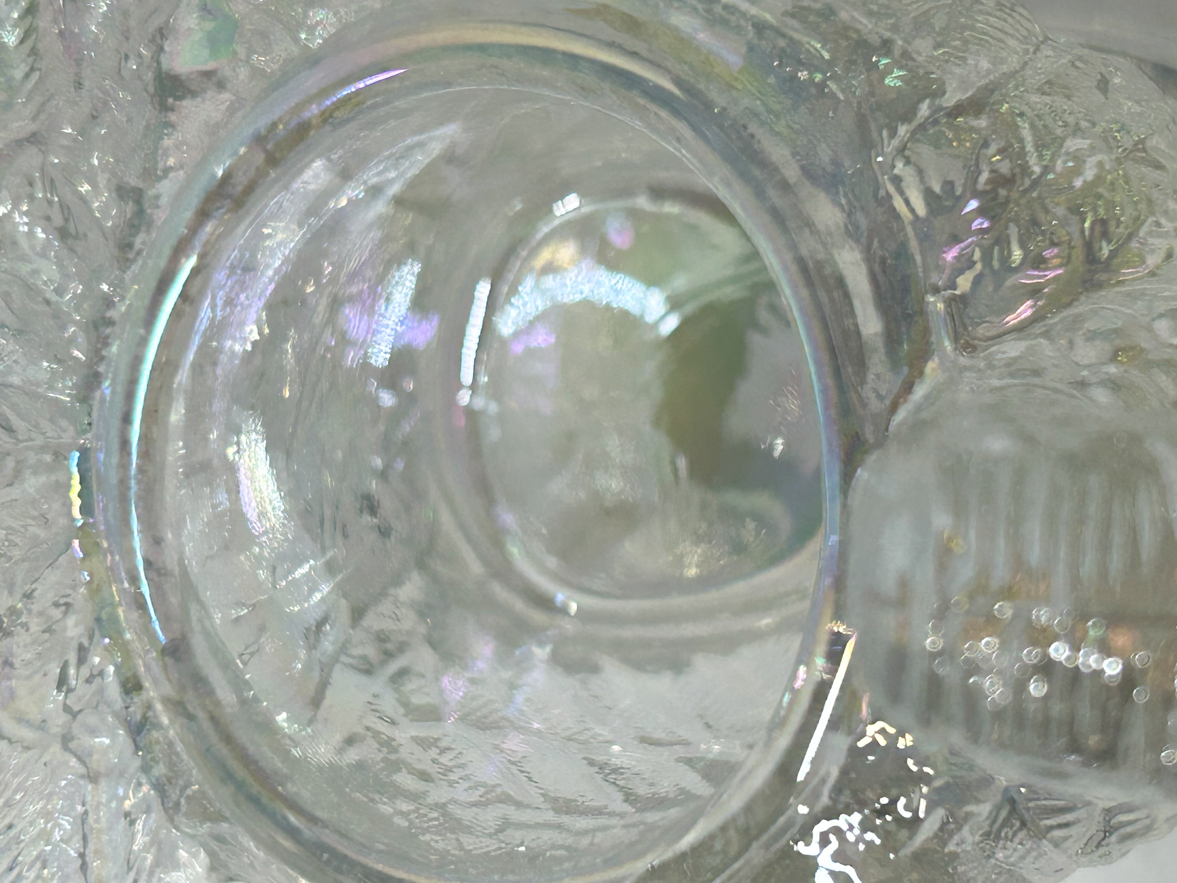 MOSSER IRIDESCENT GLASS TURKEY FIGURINE