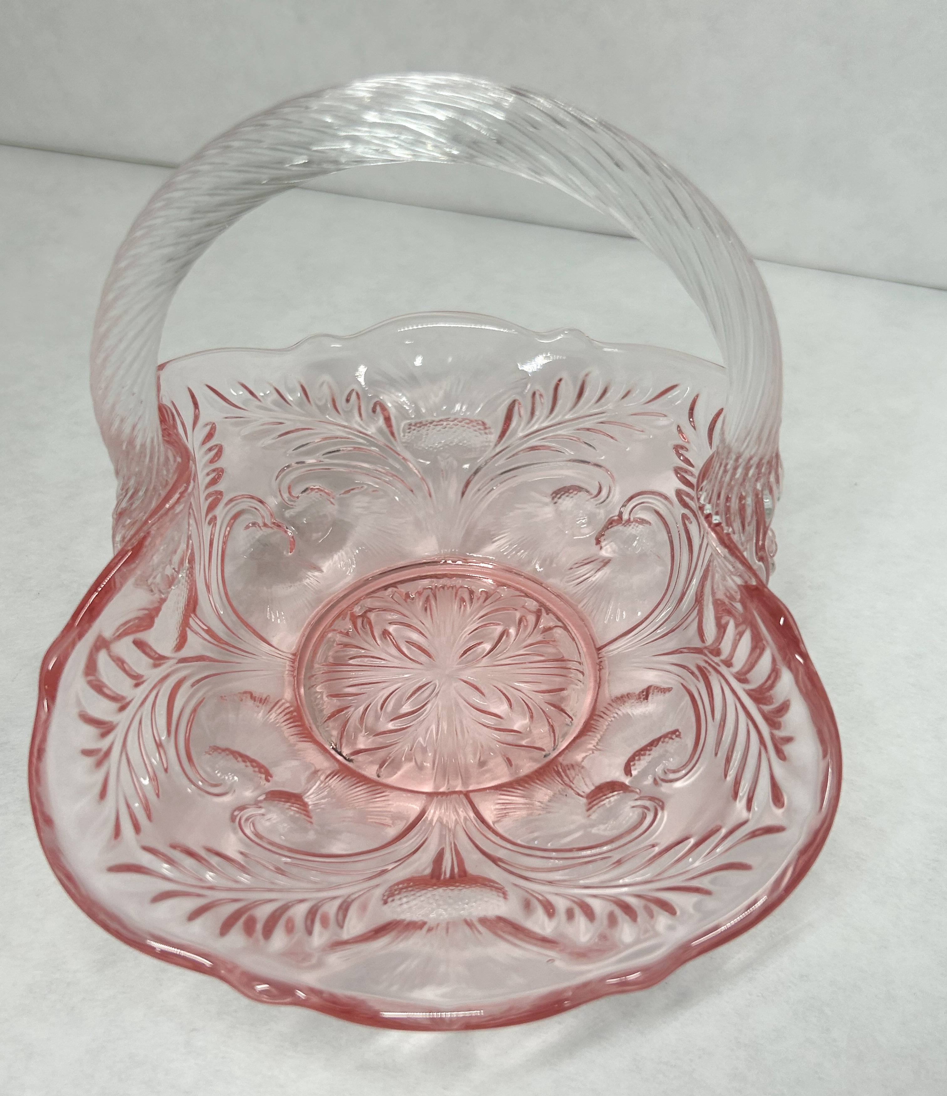 MOSSER INVERTED THISTLE GLASS BASKET