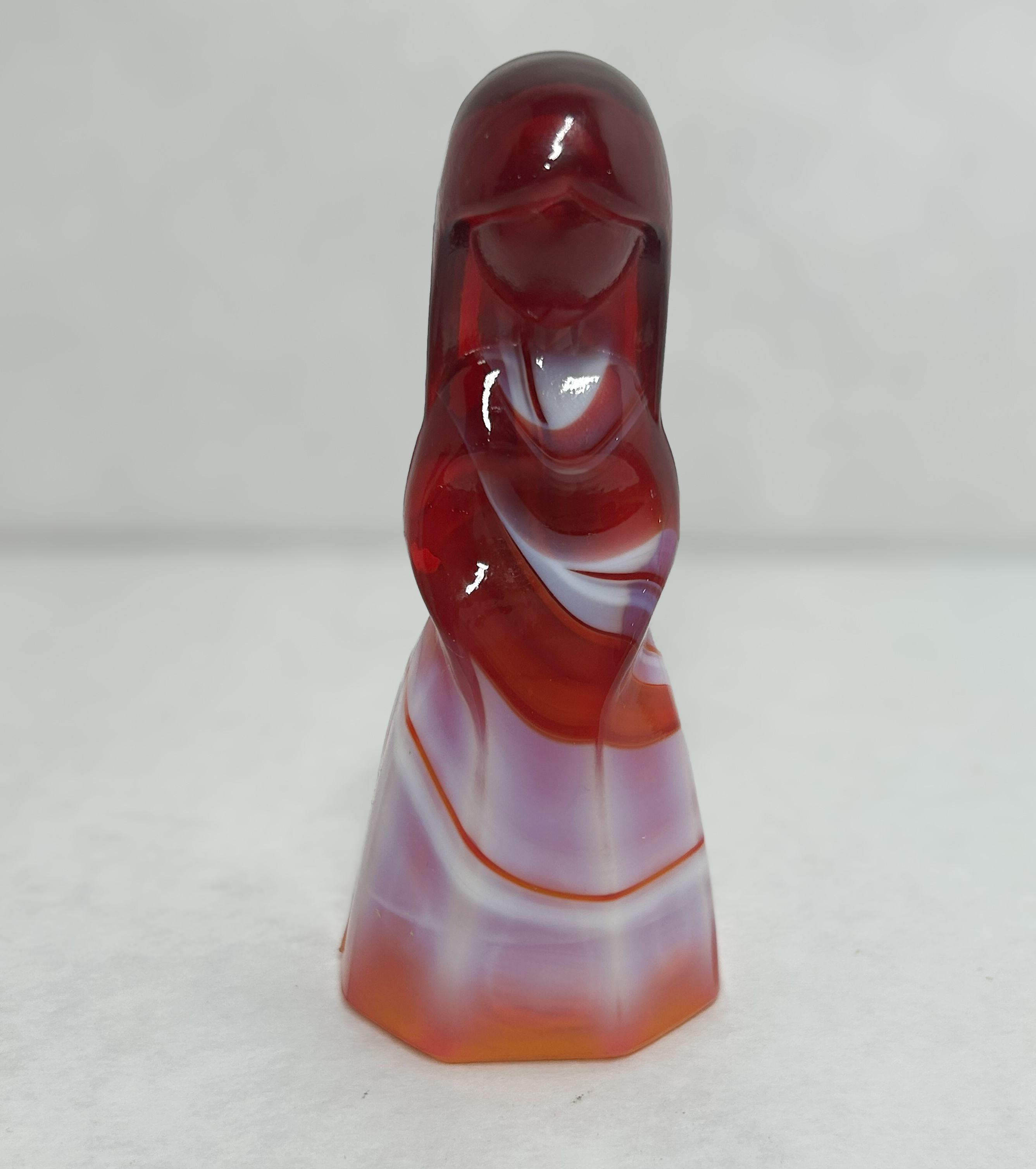 MOSSER RED SLAG GLASS JENNY DOLL