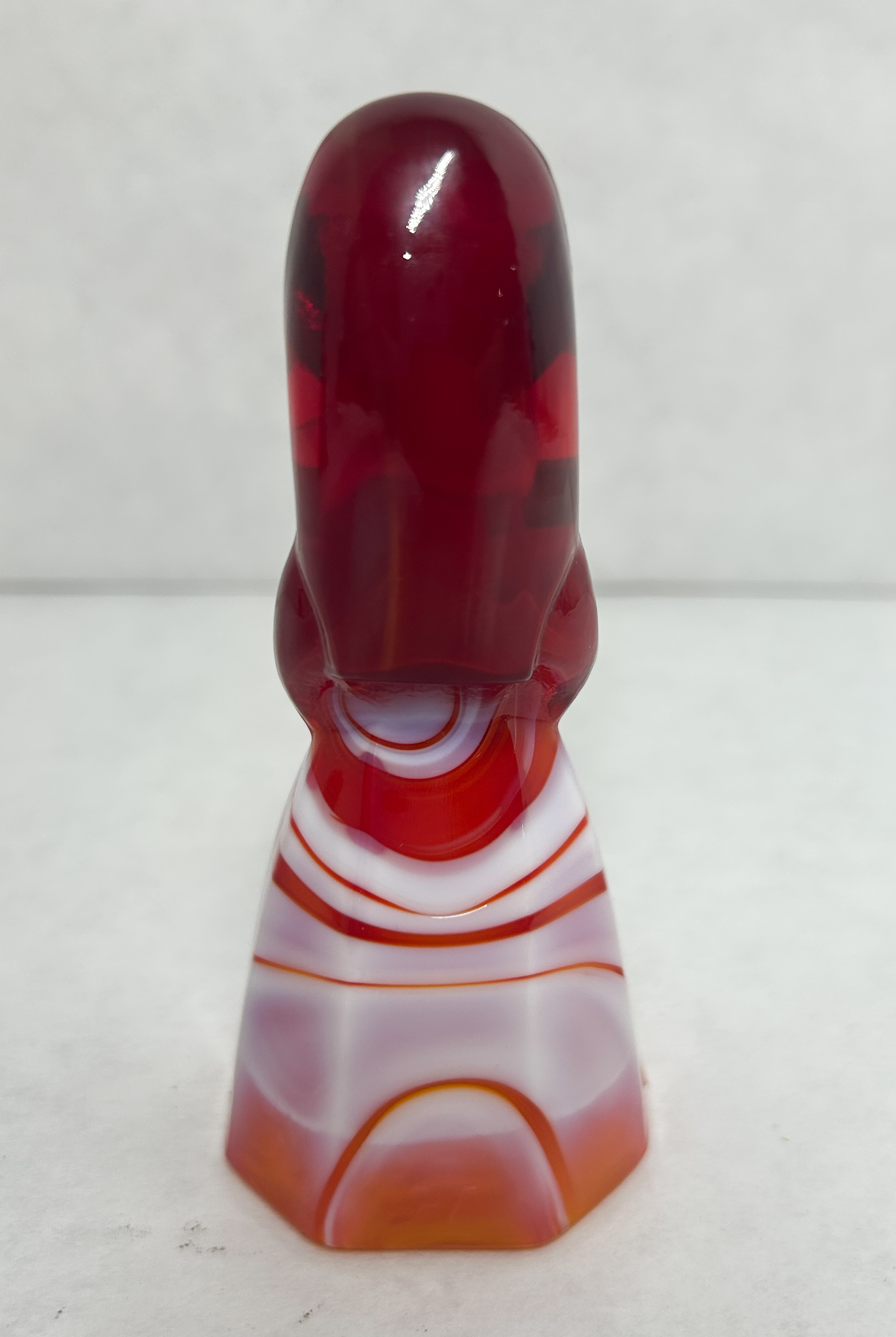 MOSSER RED SLAG GLASS JENNY DOLL