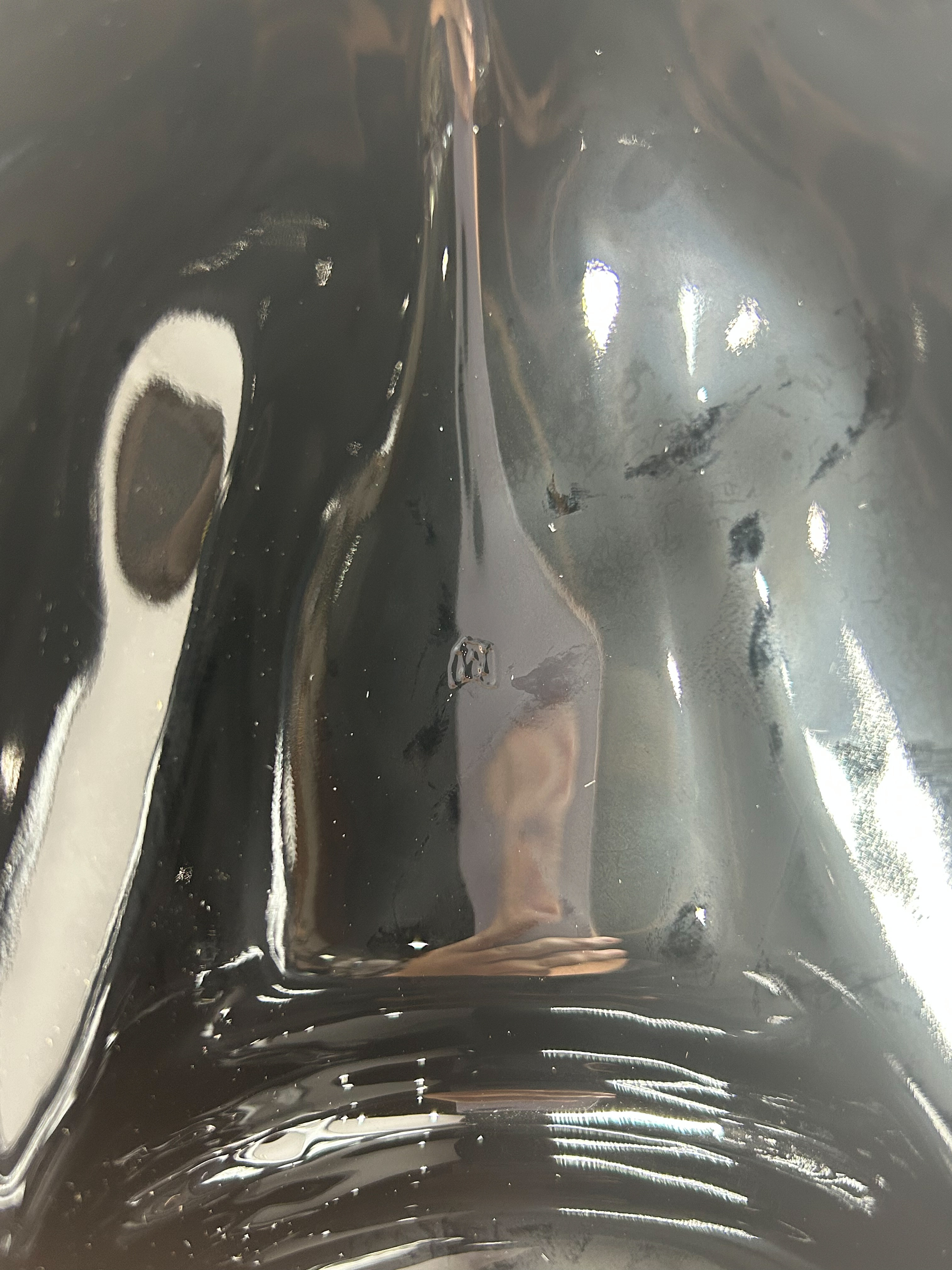 MOSSER EBONY GLASS TURKEY DISH