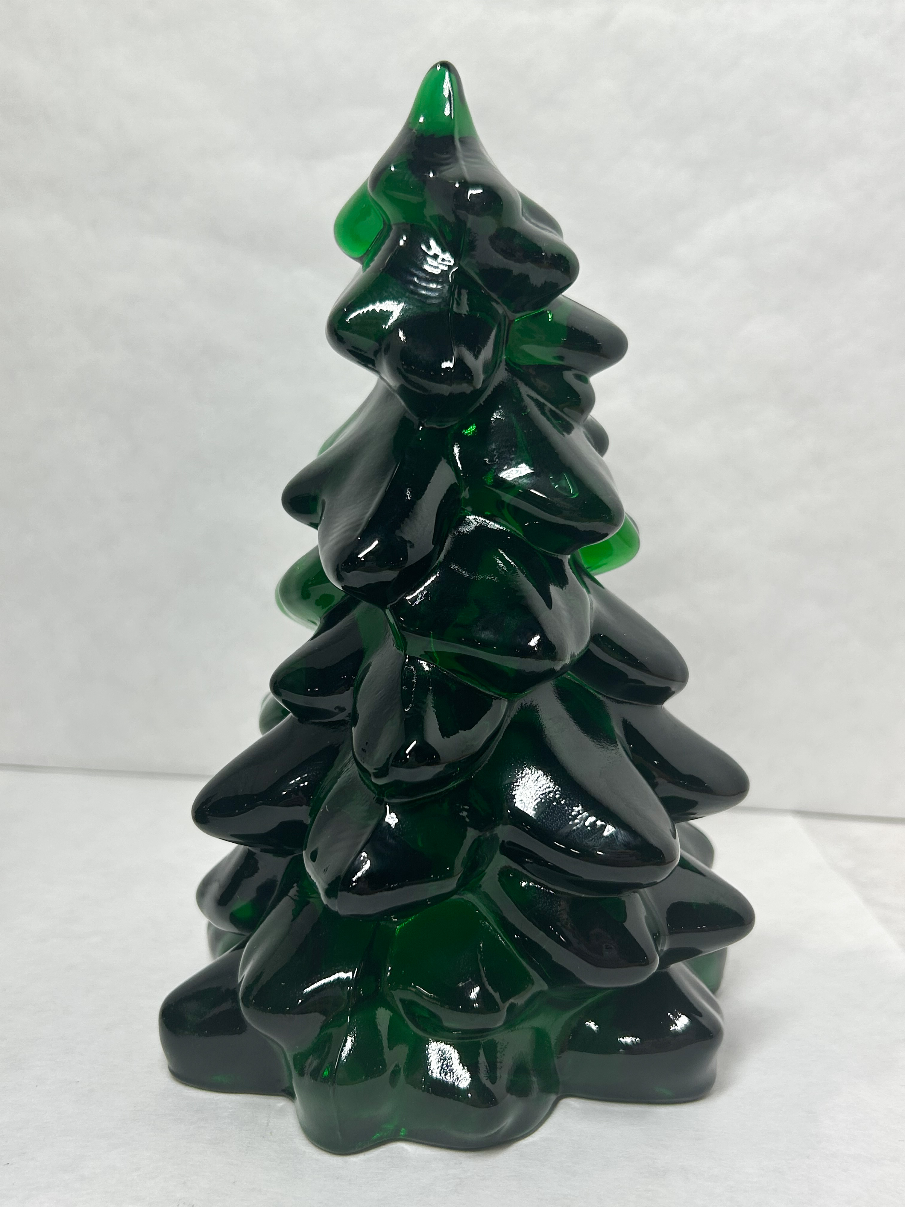 MOSSER EMERALD GREEN GLASS TREES