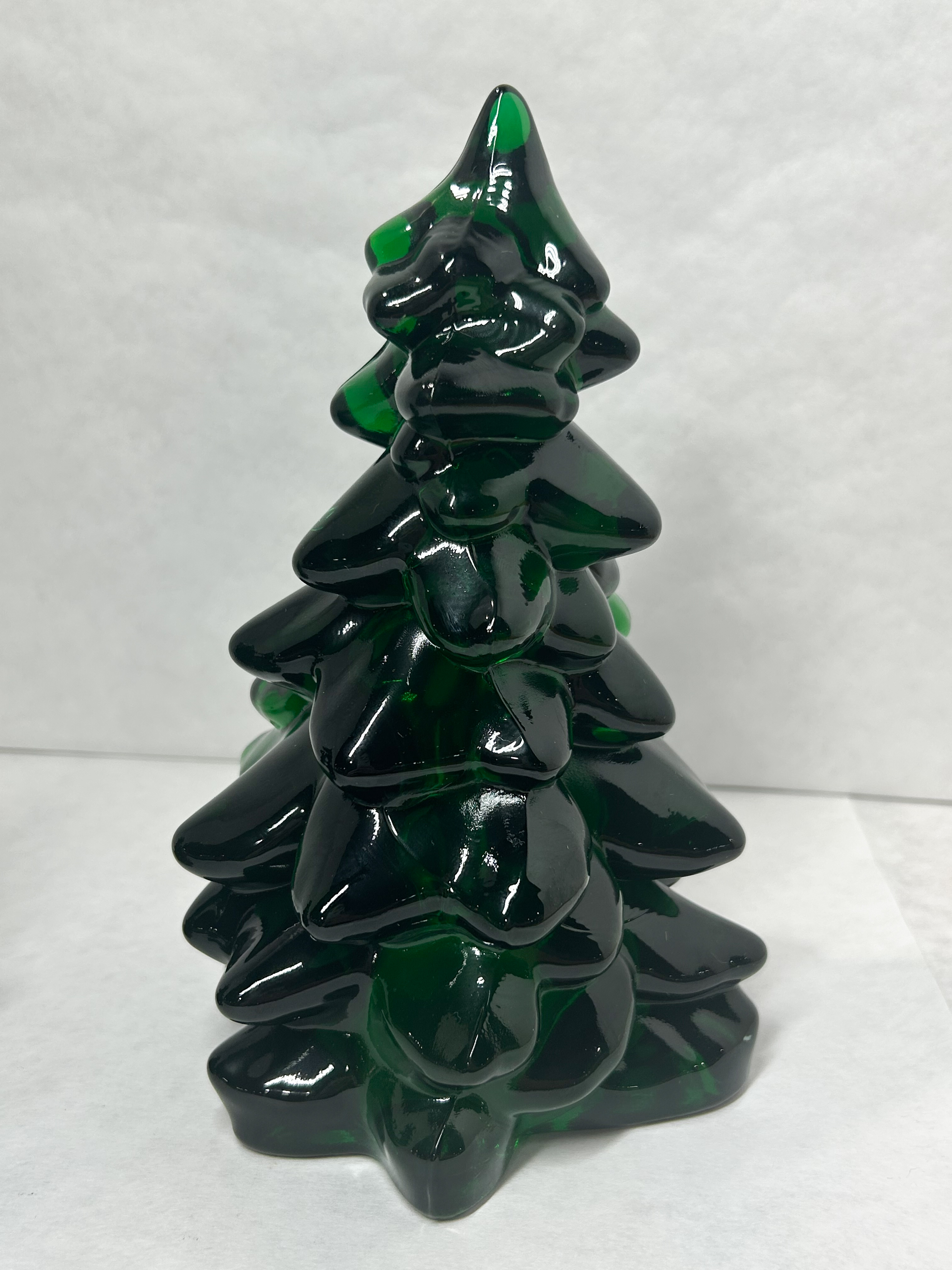 MOSSER EMERALD GREEN GLASS TREES