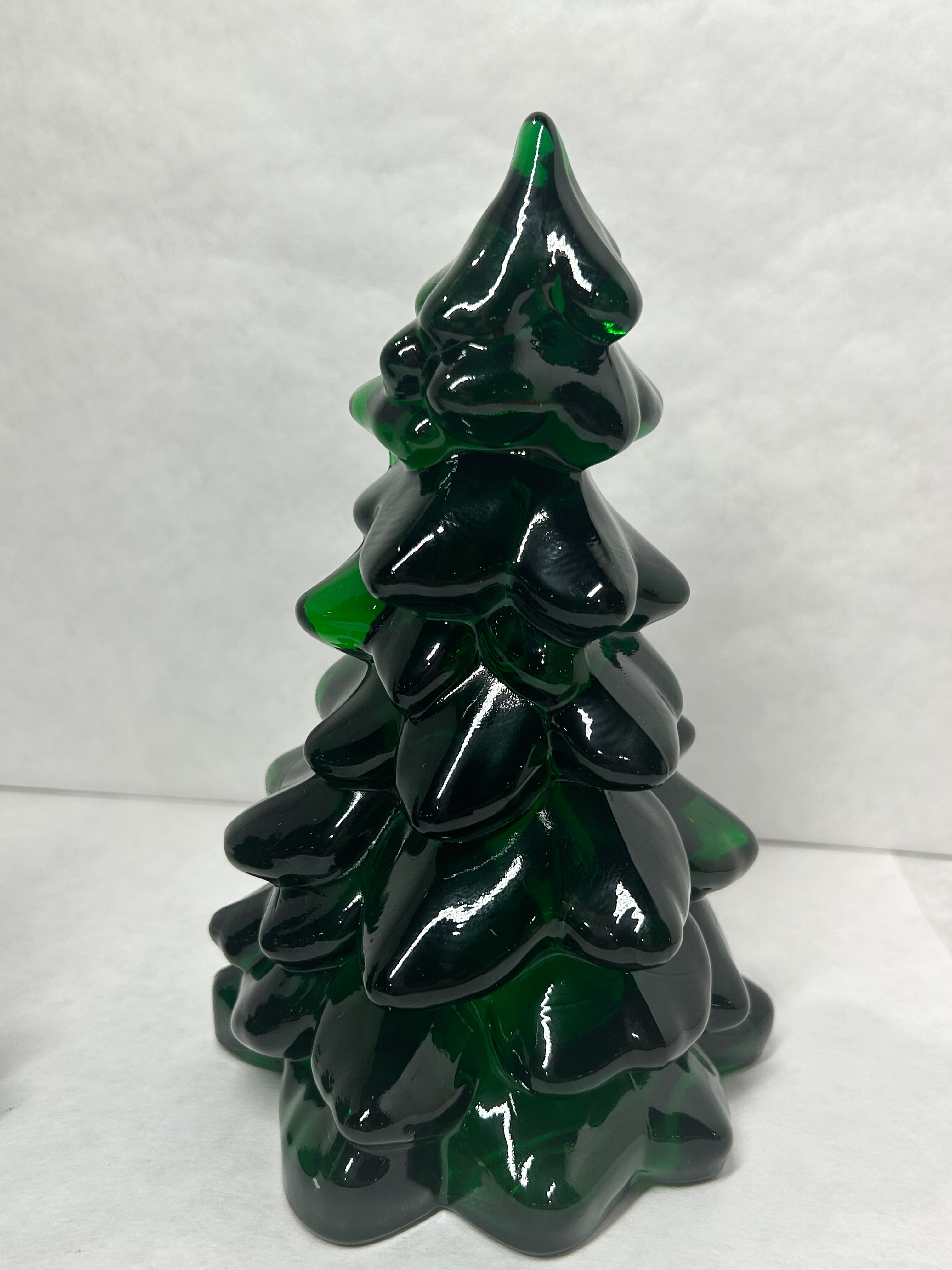 MOSSER EMERALD GREEN GLASS TREES