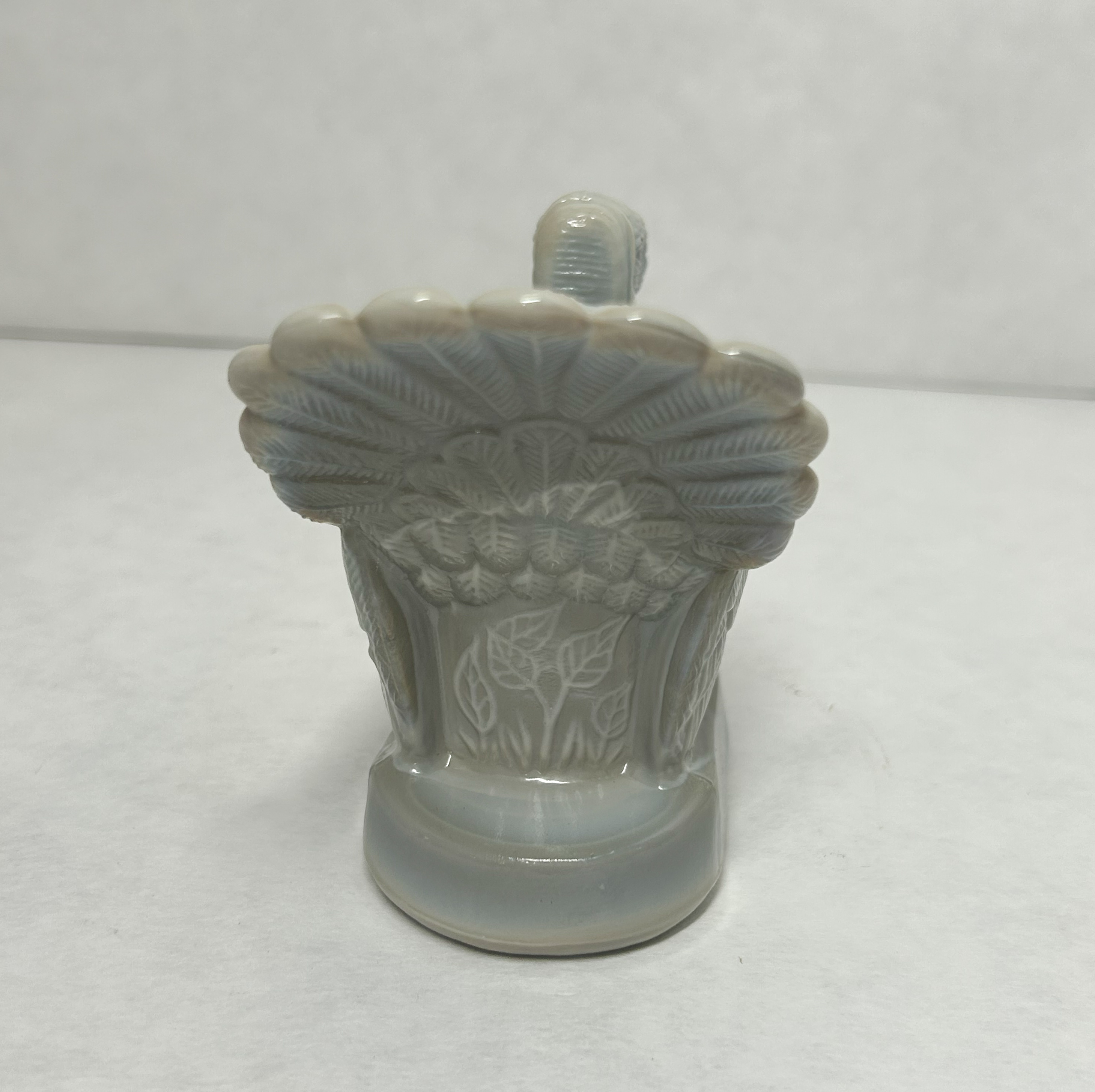 MOSSER TURKEY SLAG GLASS TOOTHPICK HOLDER