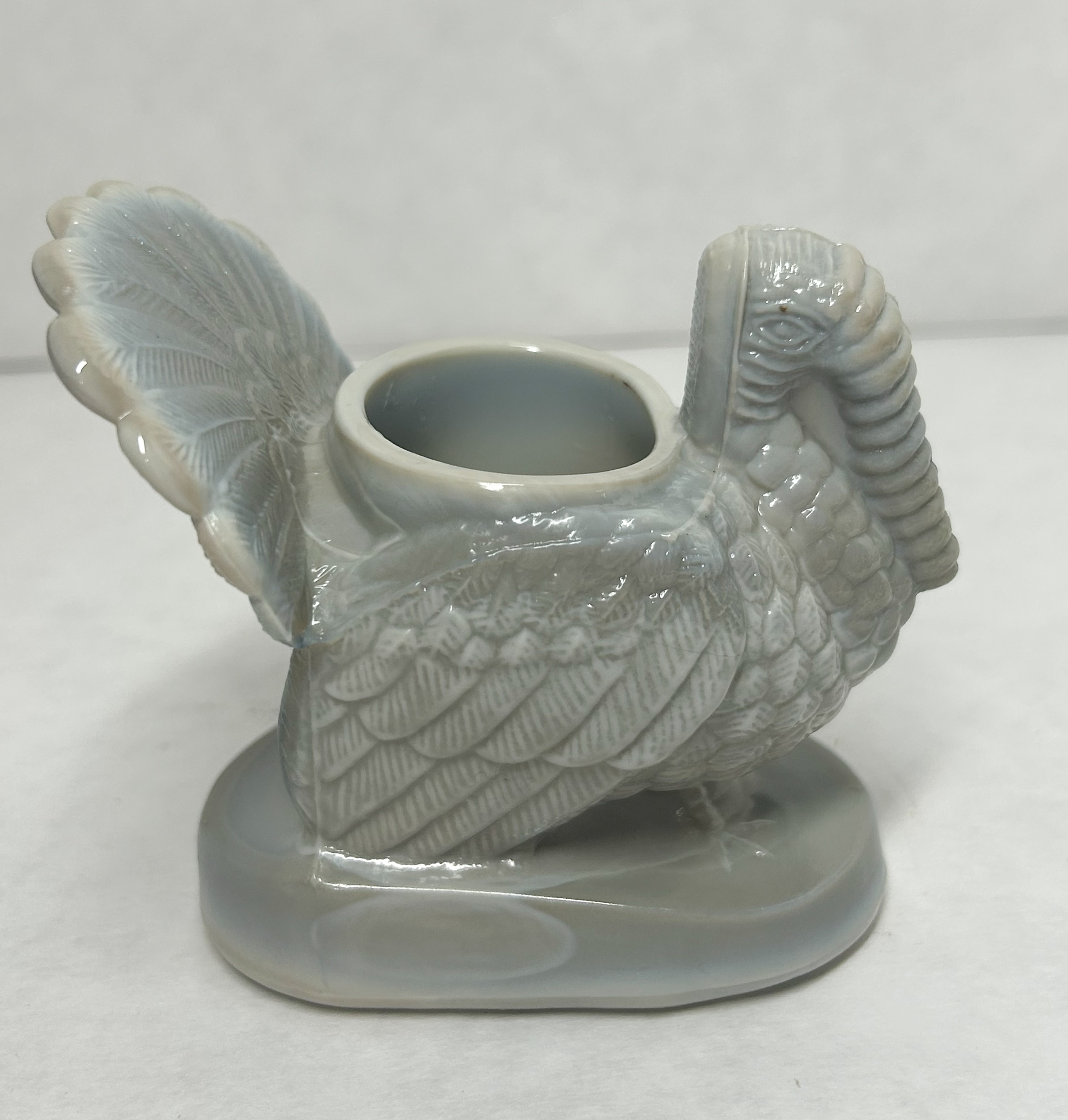 MOSSER TURKEY SLAG GLASS TOOTHPICK HOLDER