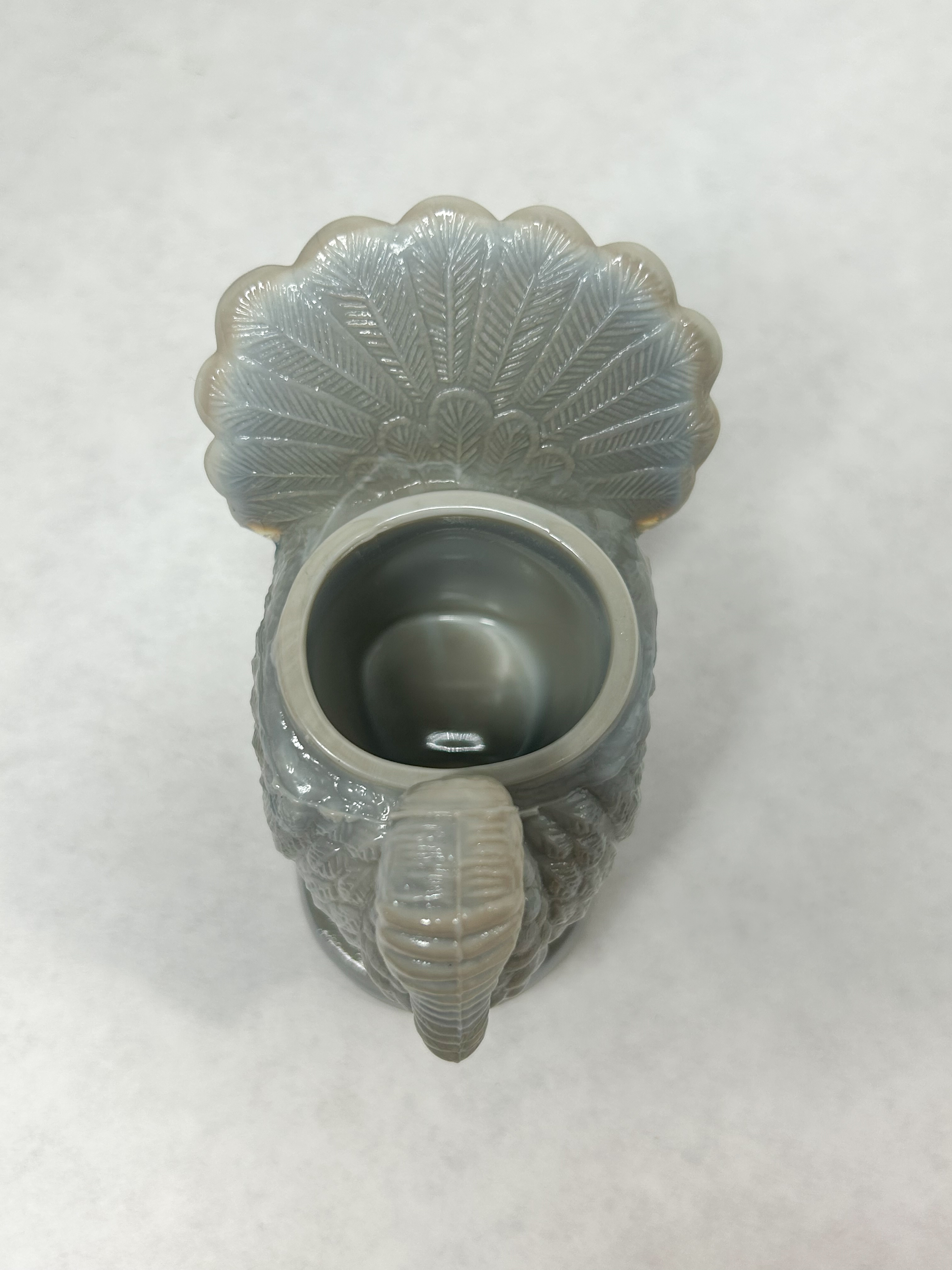 MOSSER TURKEY SLAG GLASS TOOTHPICK HOLDER