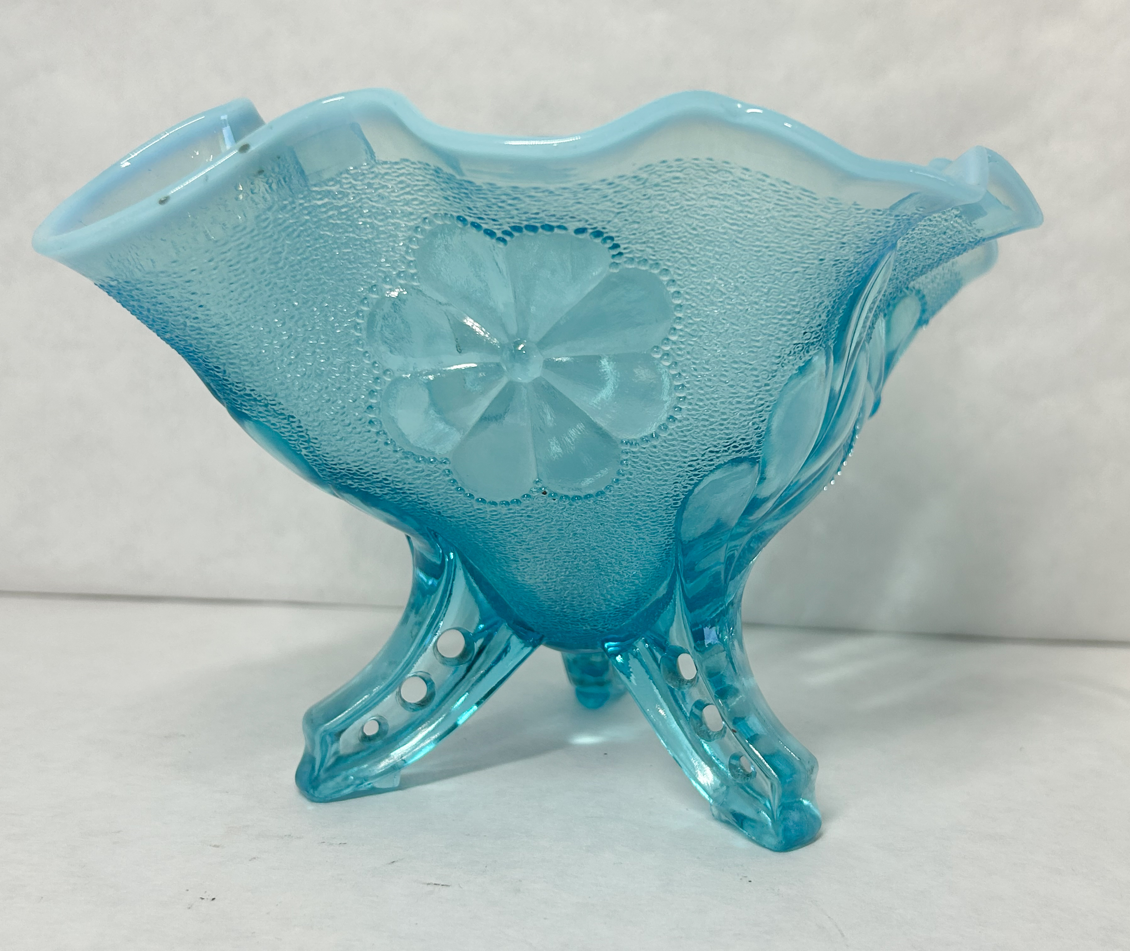 DUGAN AND FENTON BLUE GLASS