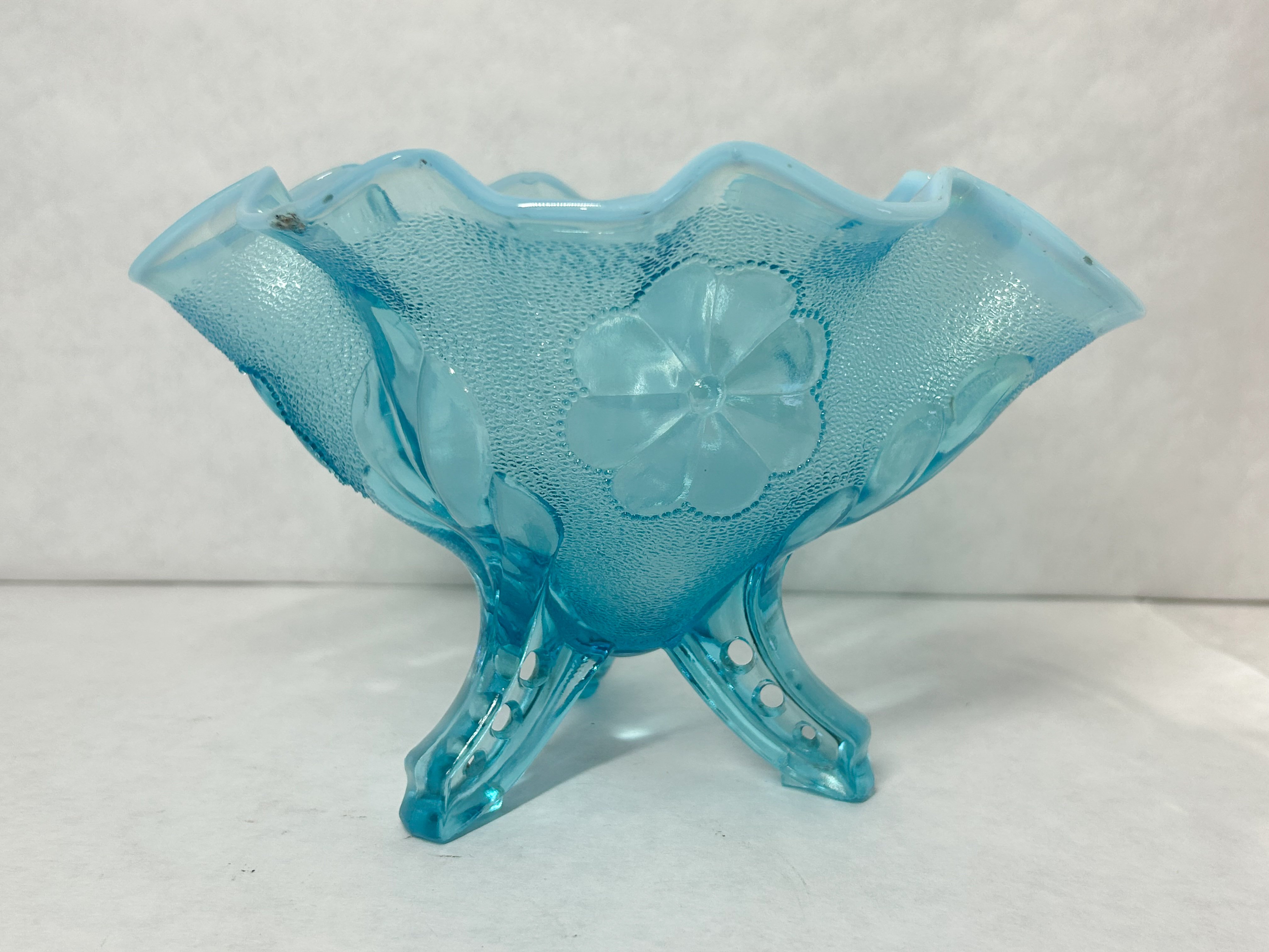 DUGAN AND FENTON BLUE GLASS