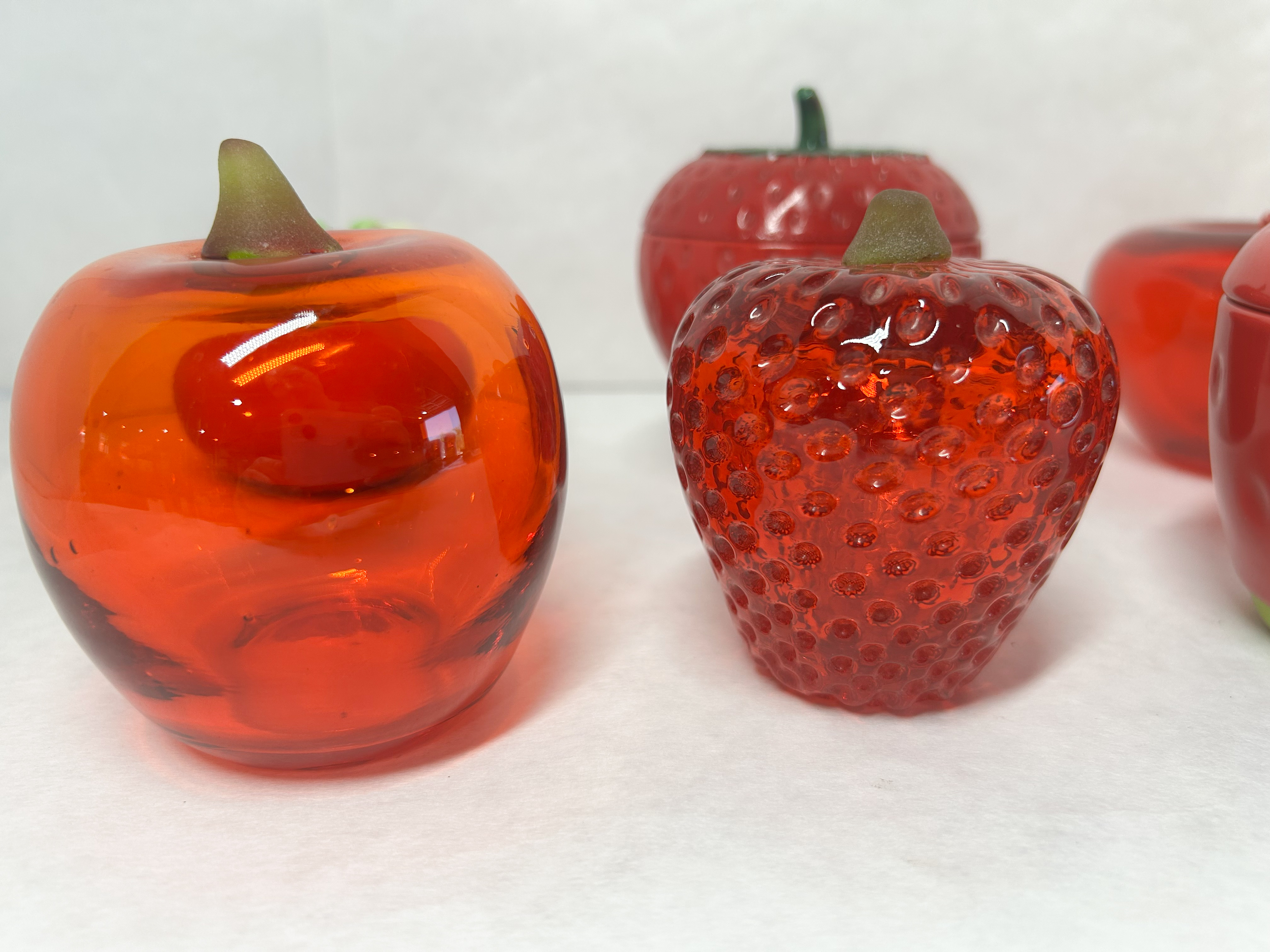 MCM RED FRUIT CERAMIC AND GLASS
