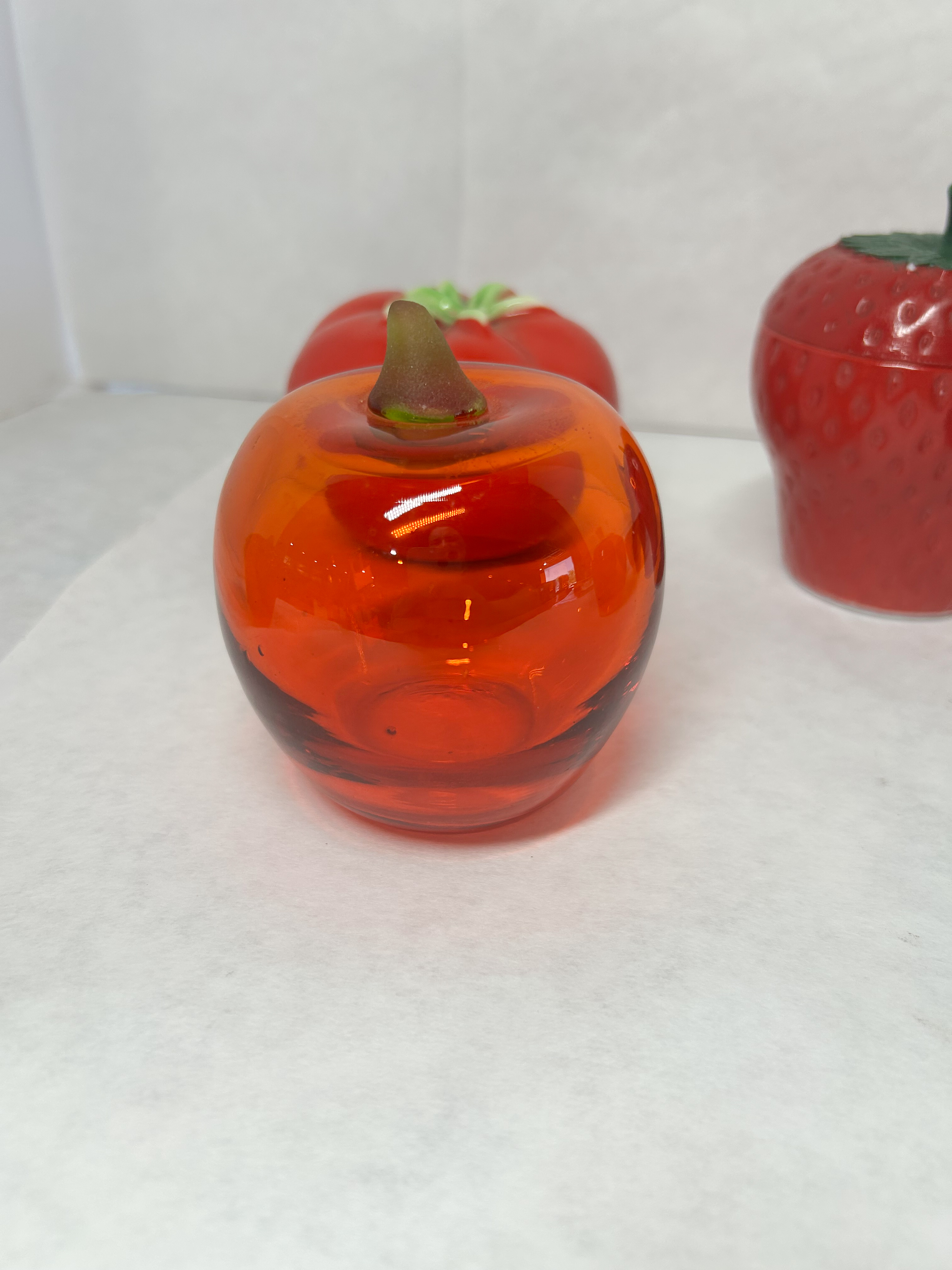 MCM RED FRUIT CERAMIC AND GLASS