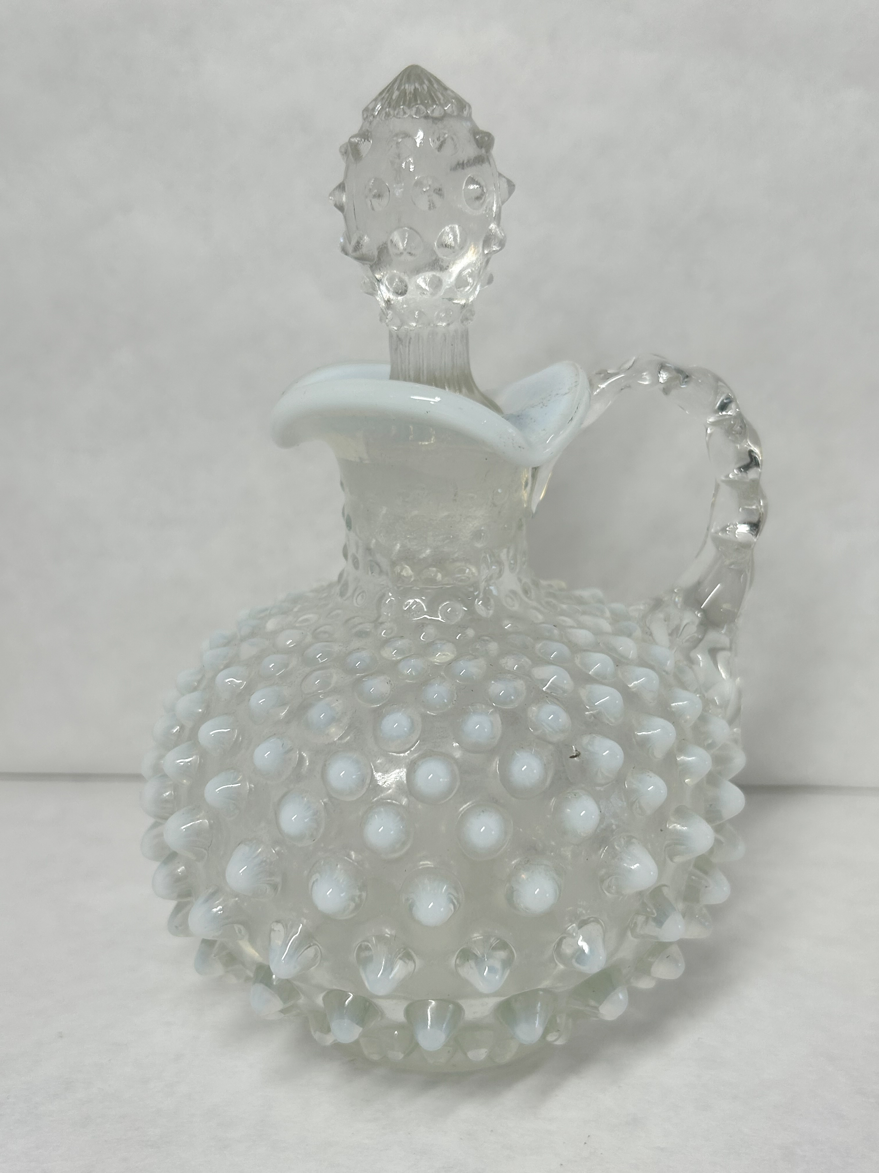 FENTON FRENCH OPALESCENT HOBNAIL GLASSWARE, MID-20TH CENTURY