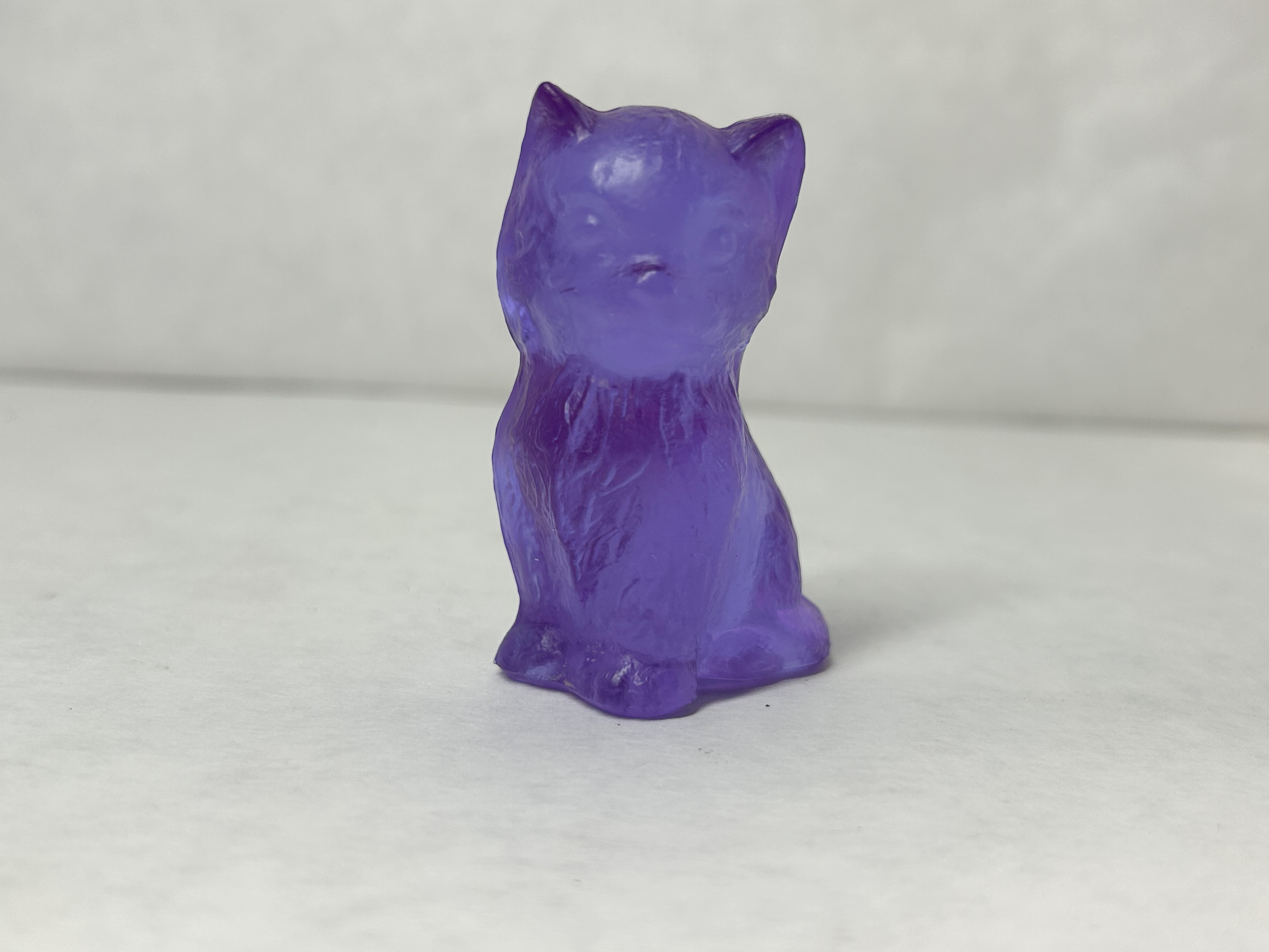 BOYD MISS COTTON PURPLE GLASS KITTEN, 1980S
