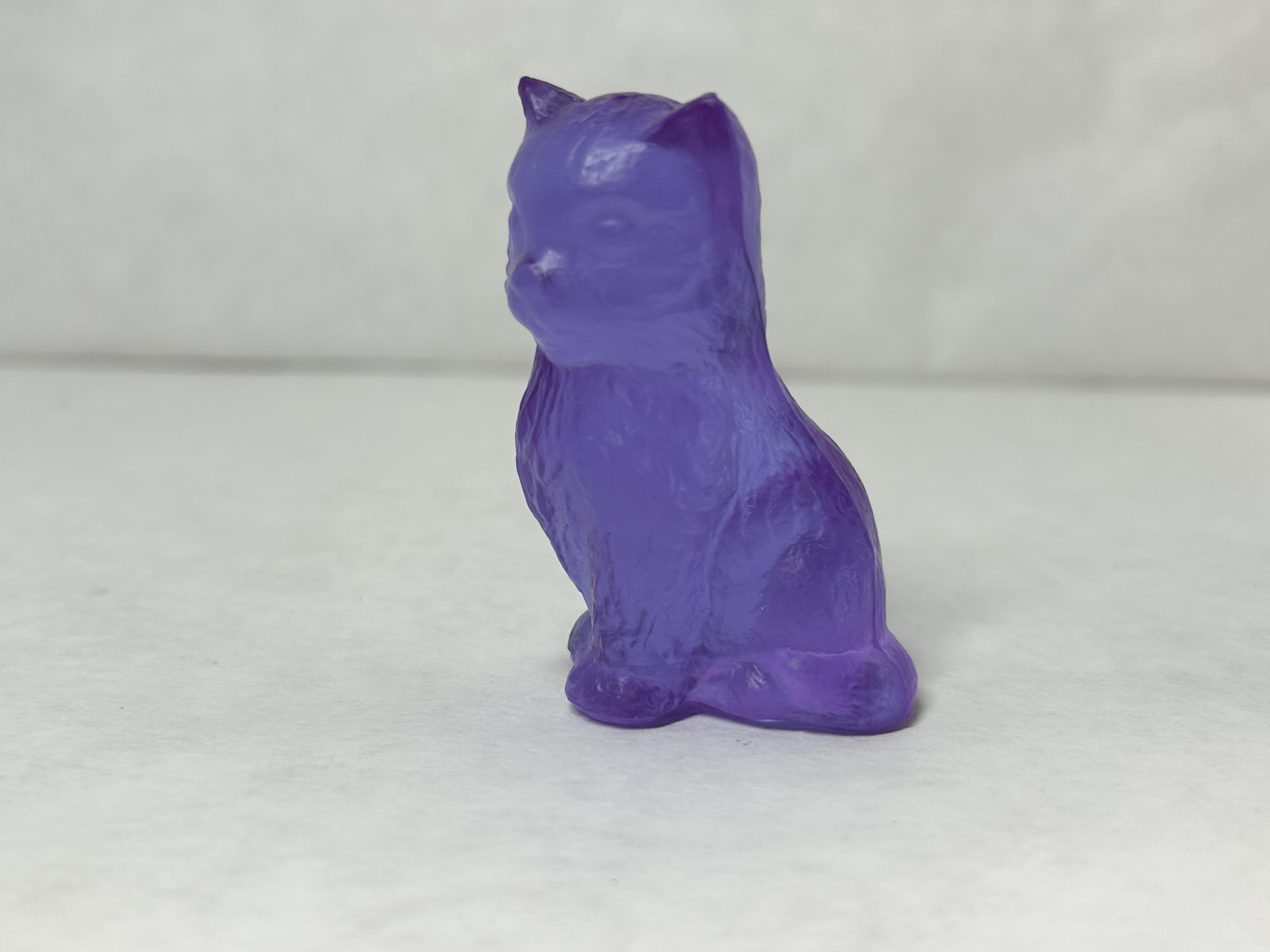 BOYD MISS COTTON PURPLE GLASS KITTEN, 1980S