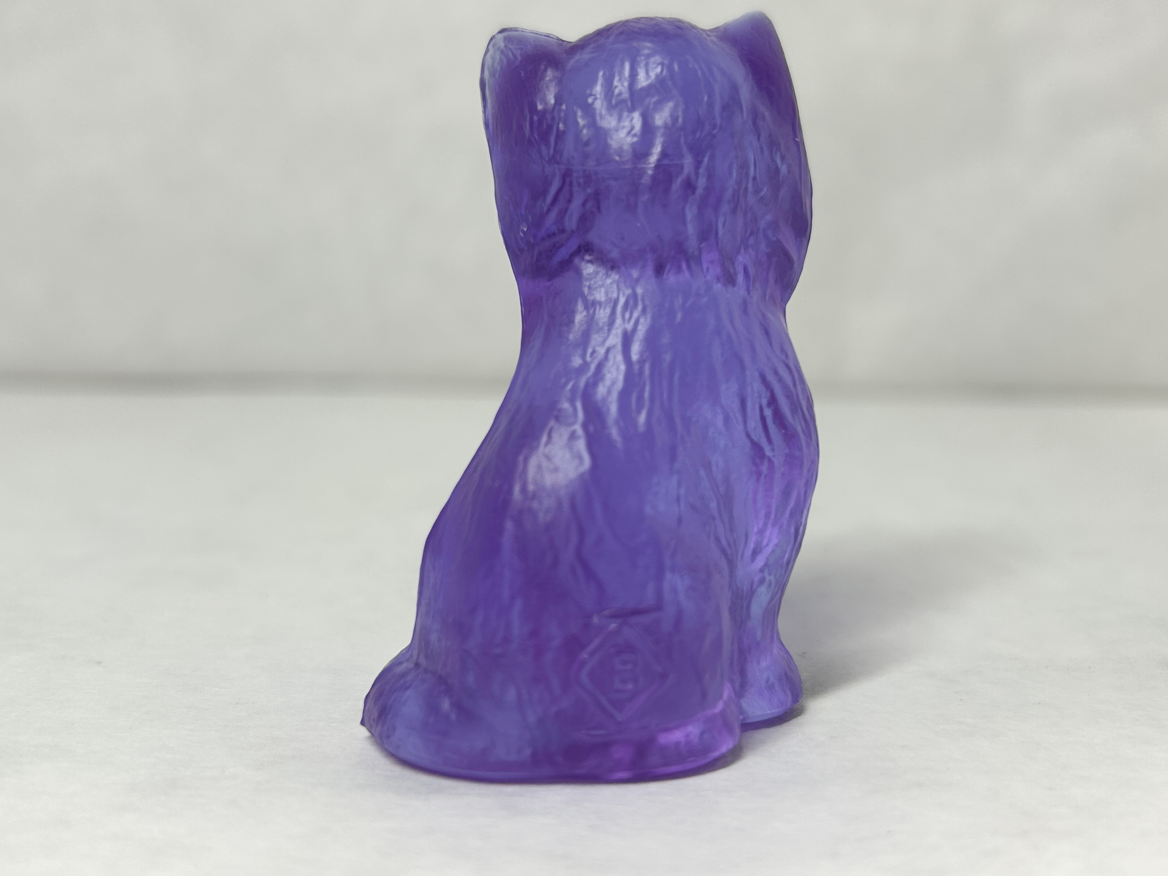 BOYD MISS COTTON PURPLE GLASS KITTEN, 1980S