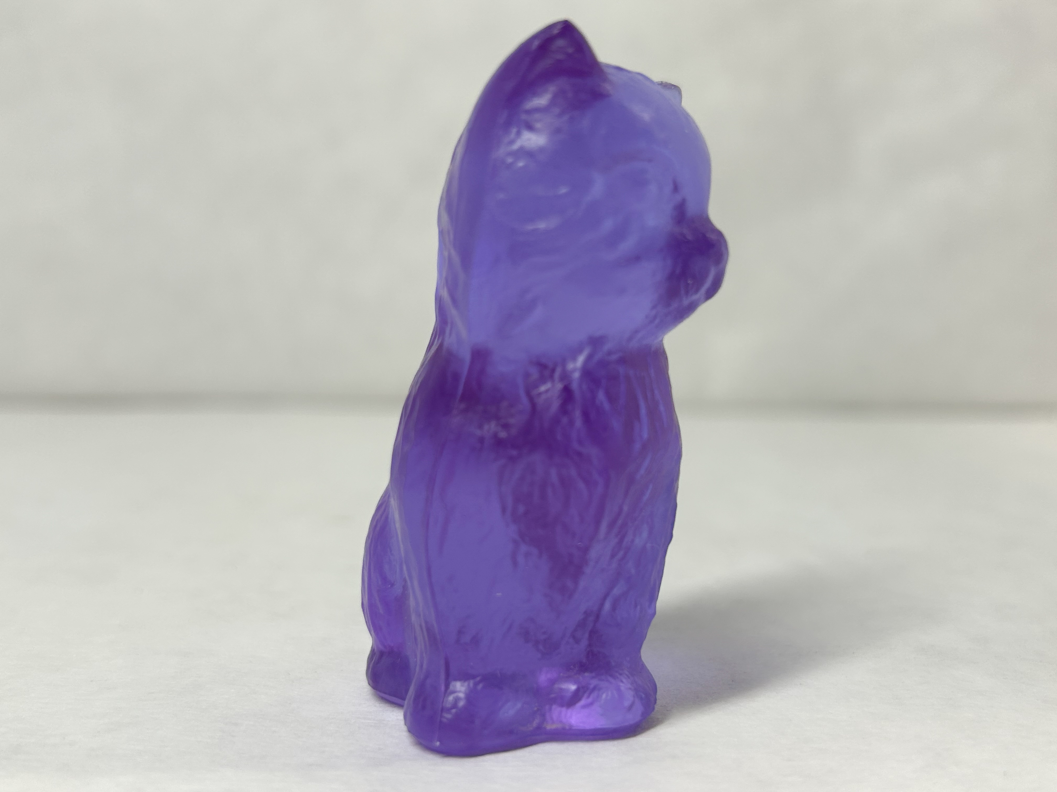 BOYD MISS COTTON PURPLE GLASS KITTEN, 1980S