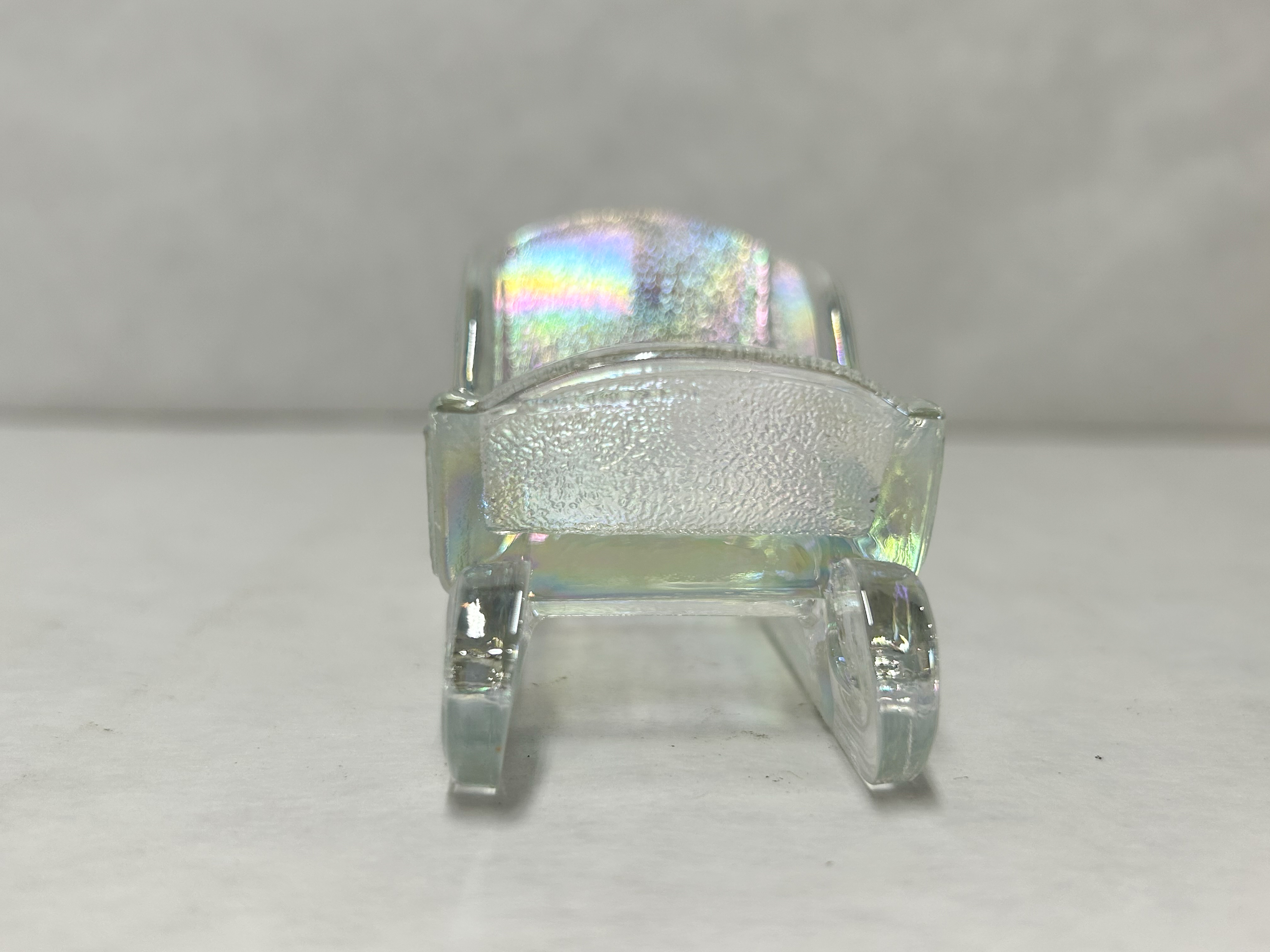 MOSSER IRIDESCENT GLASS SLEIGH