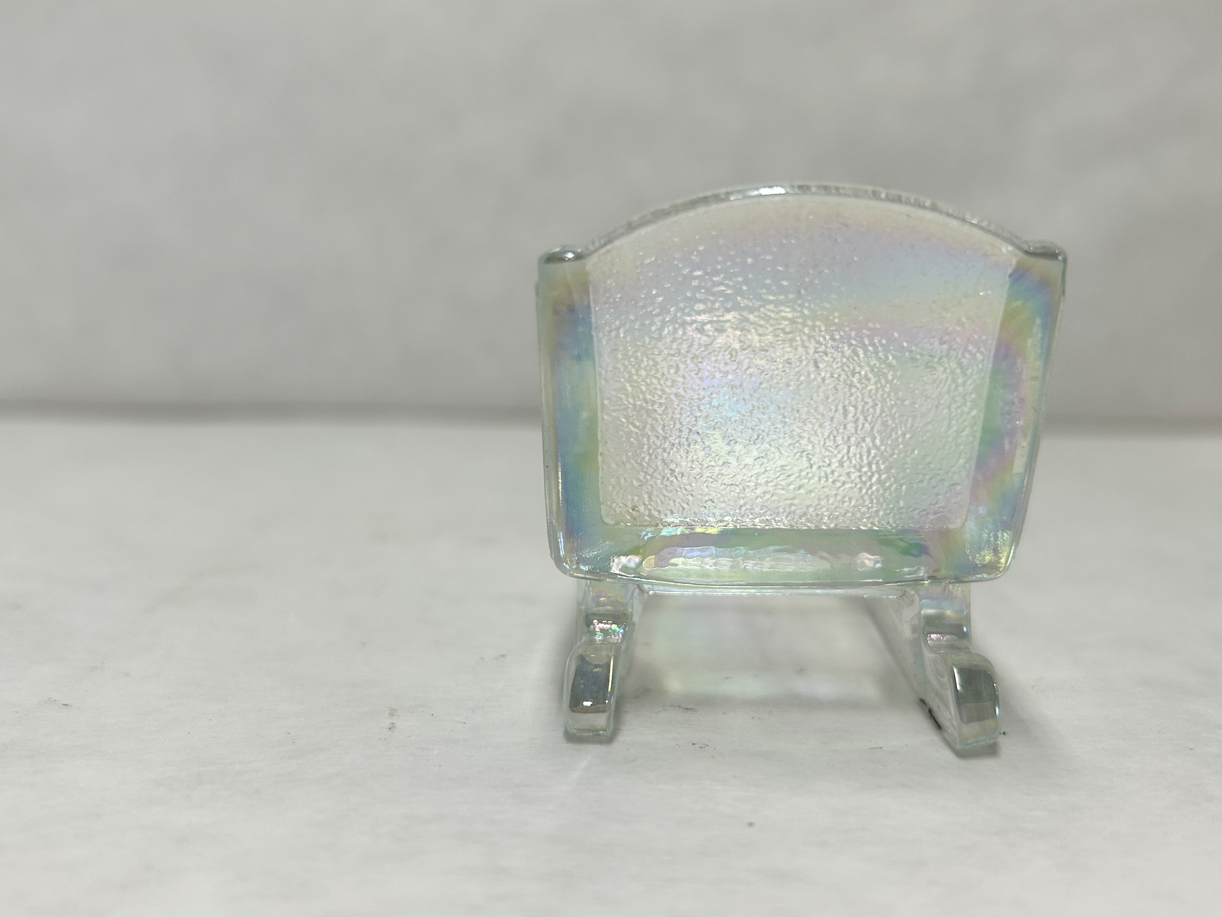 MOSSER IRIDESCENT GLASS SLEIGH