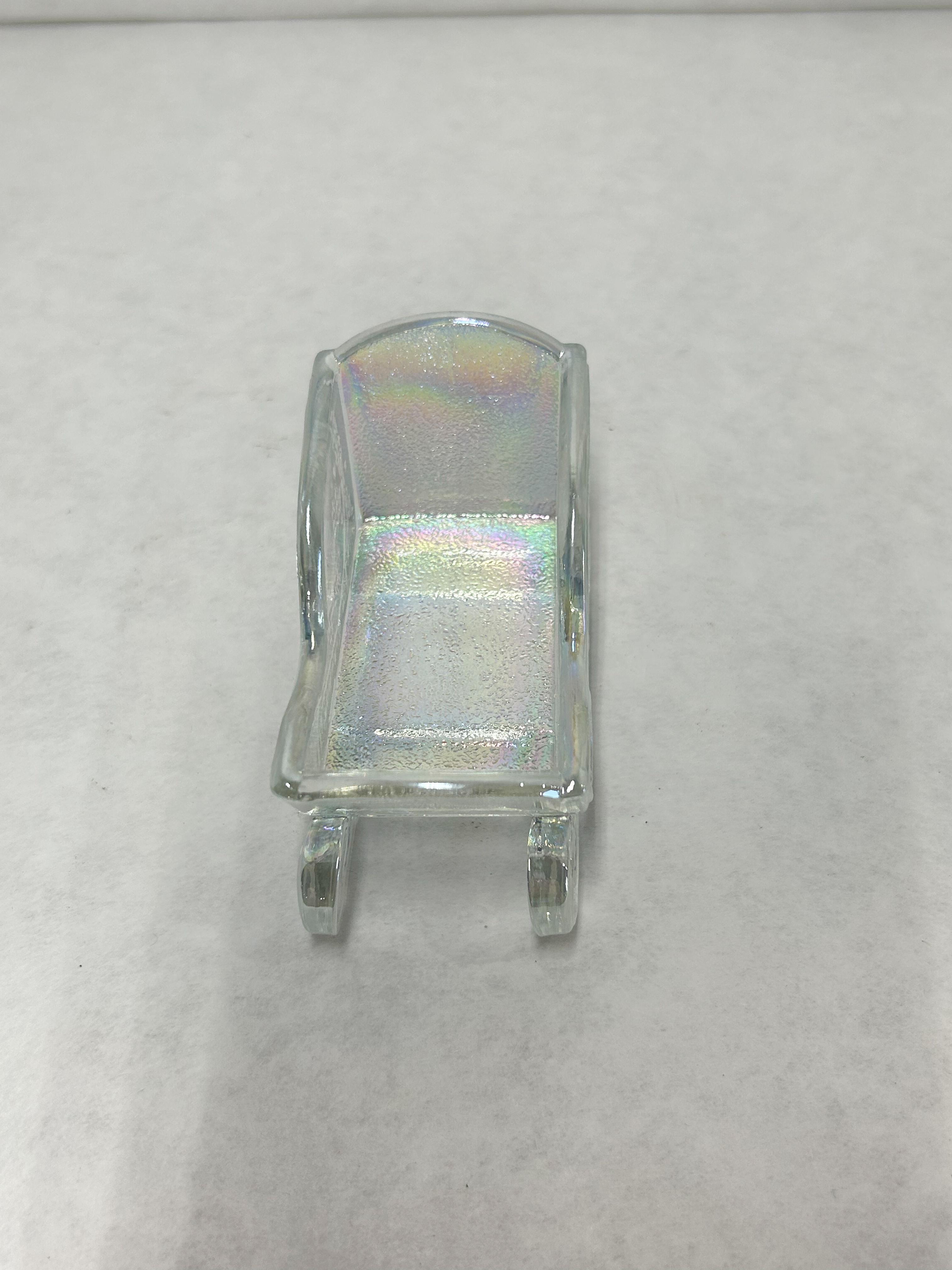MOSSER IRIDESCENT GLASS SLEIGH