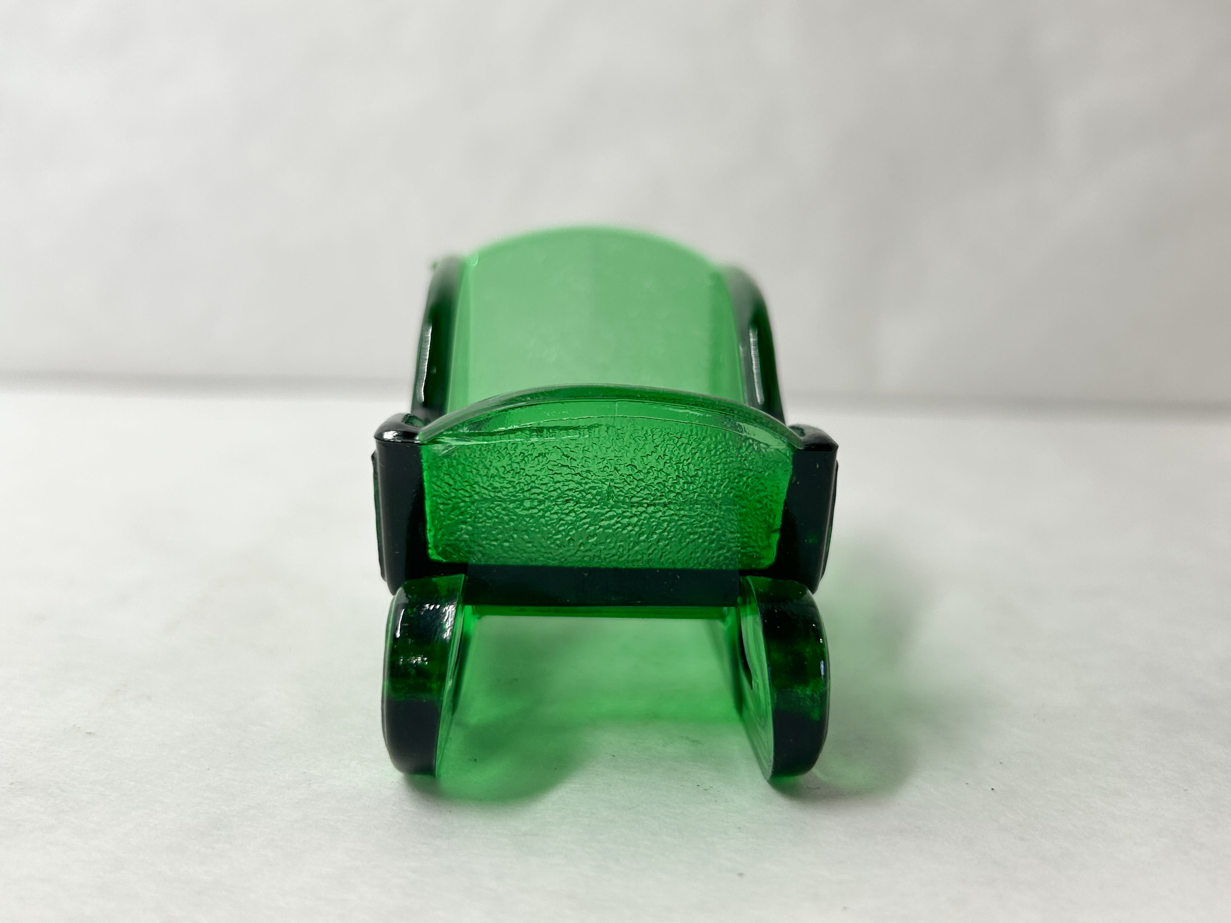 MOSSER GREEN GLASS HOLIDAY SLEIGH