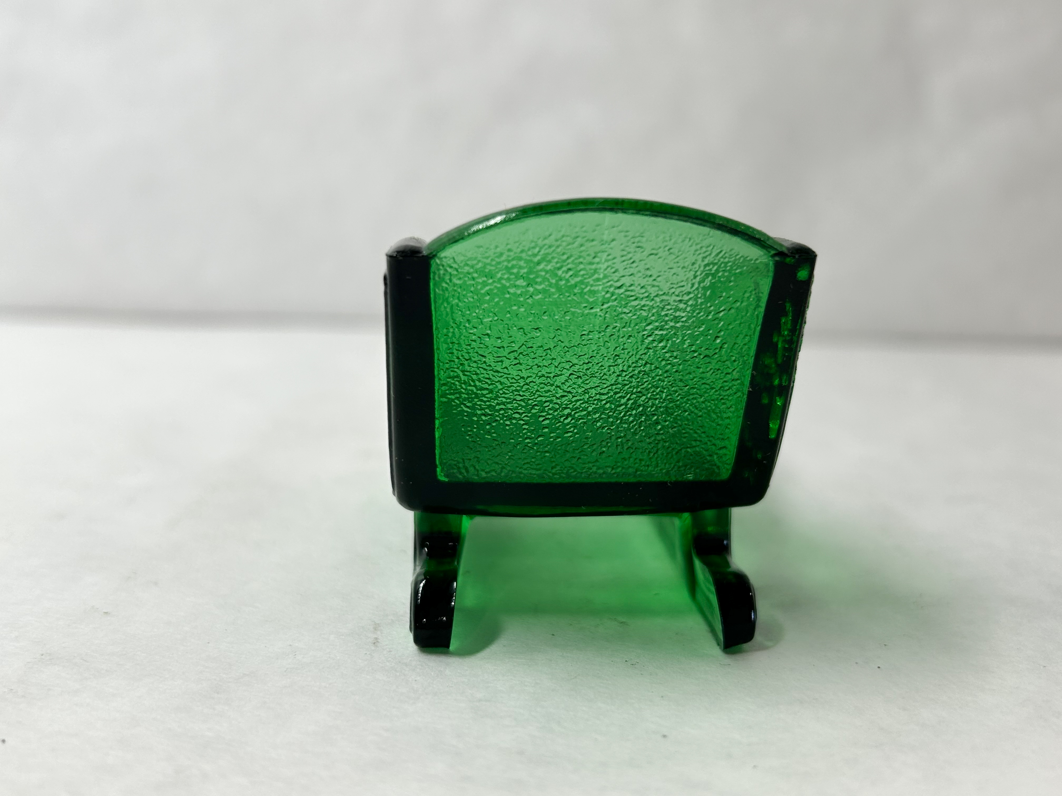 MOSSER GREEN GLASS HOLIDAY SLEIGH