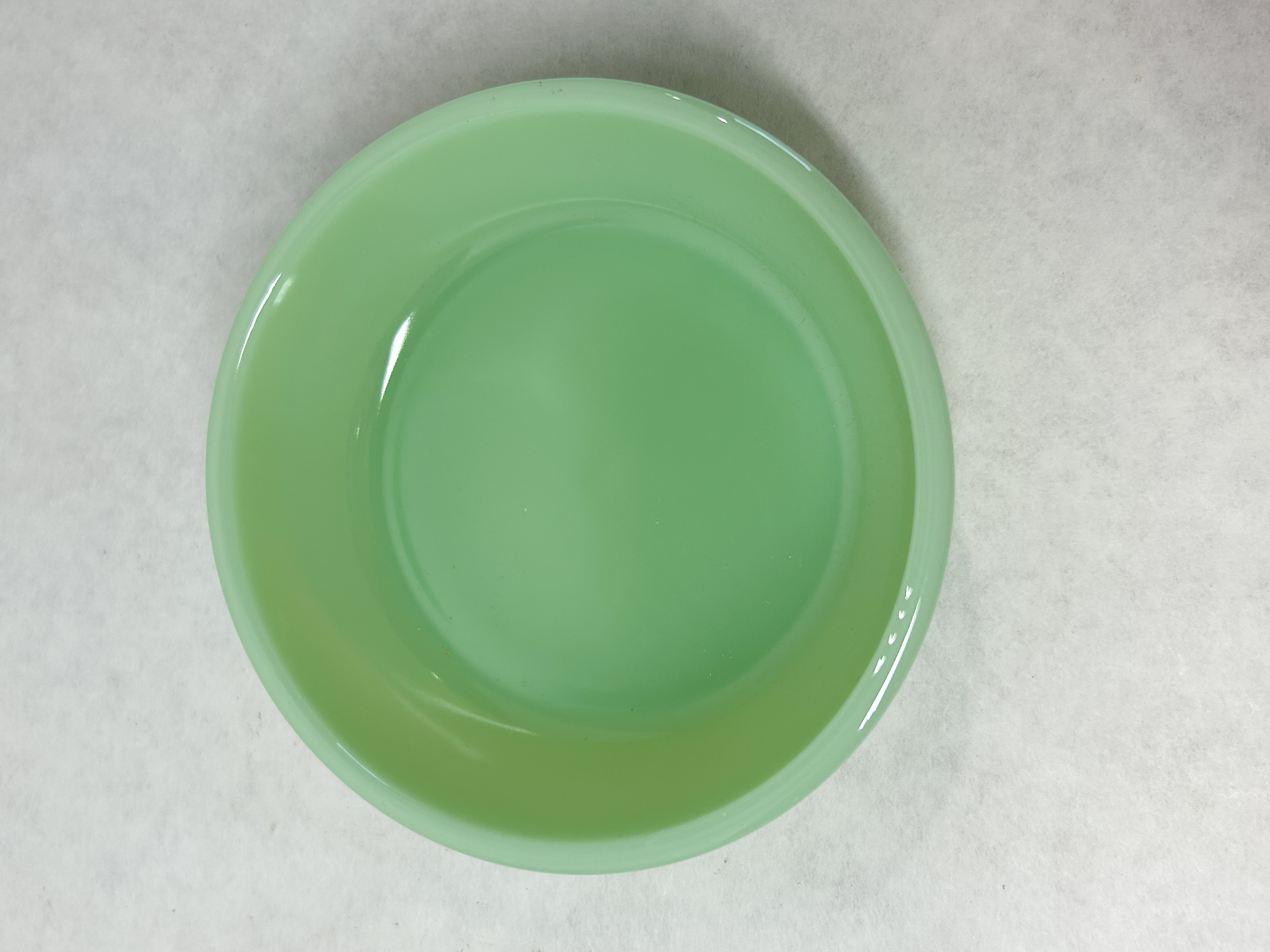 MOSSER JADEITE GLASS BOWL AND SAUCER