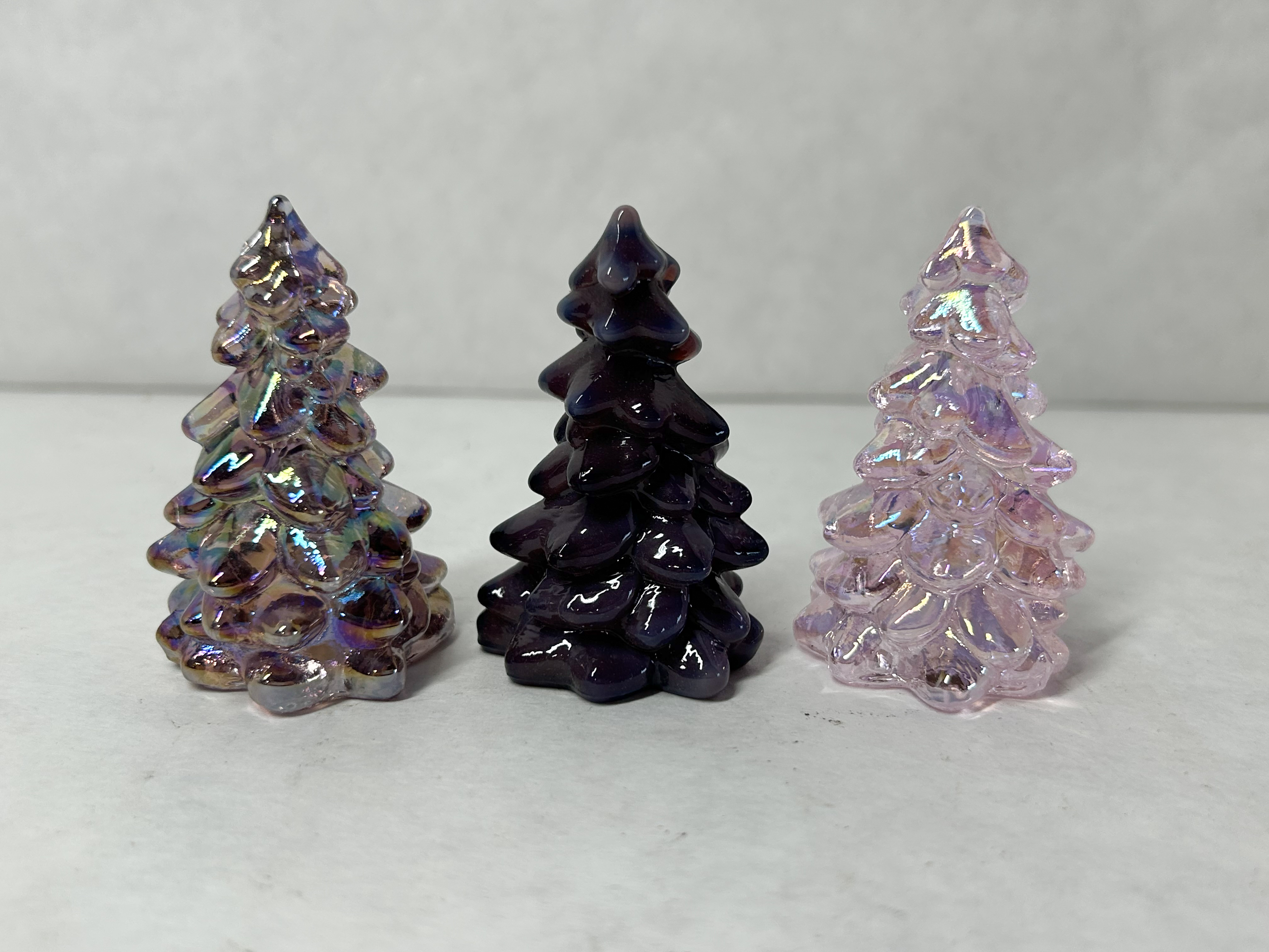 MOSSER ASSORTED MINIATURE GLASS TREES