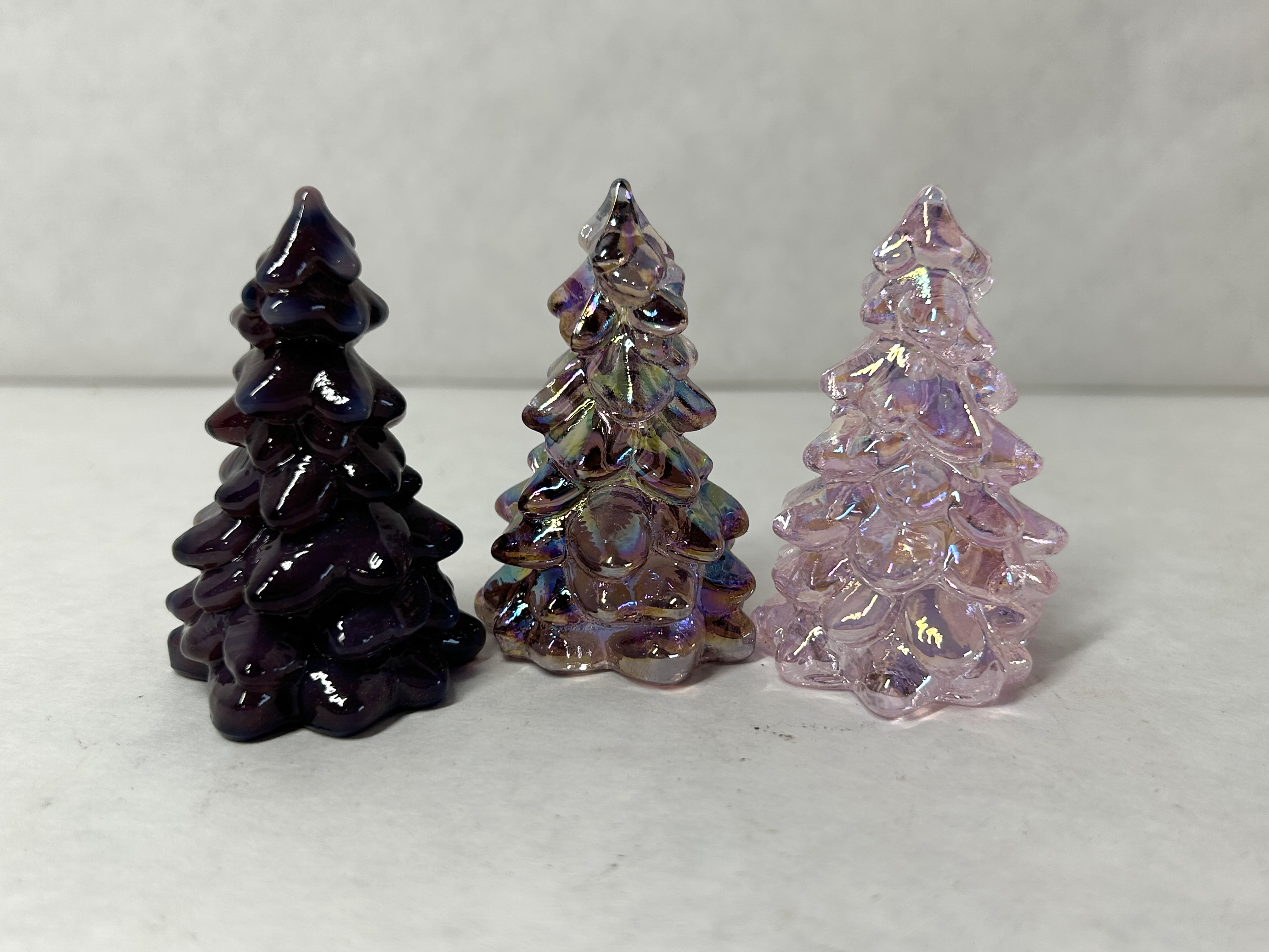 MOSSER ASSORTED MINIATURE GLASS TREES