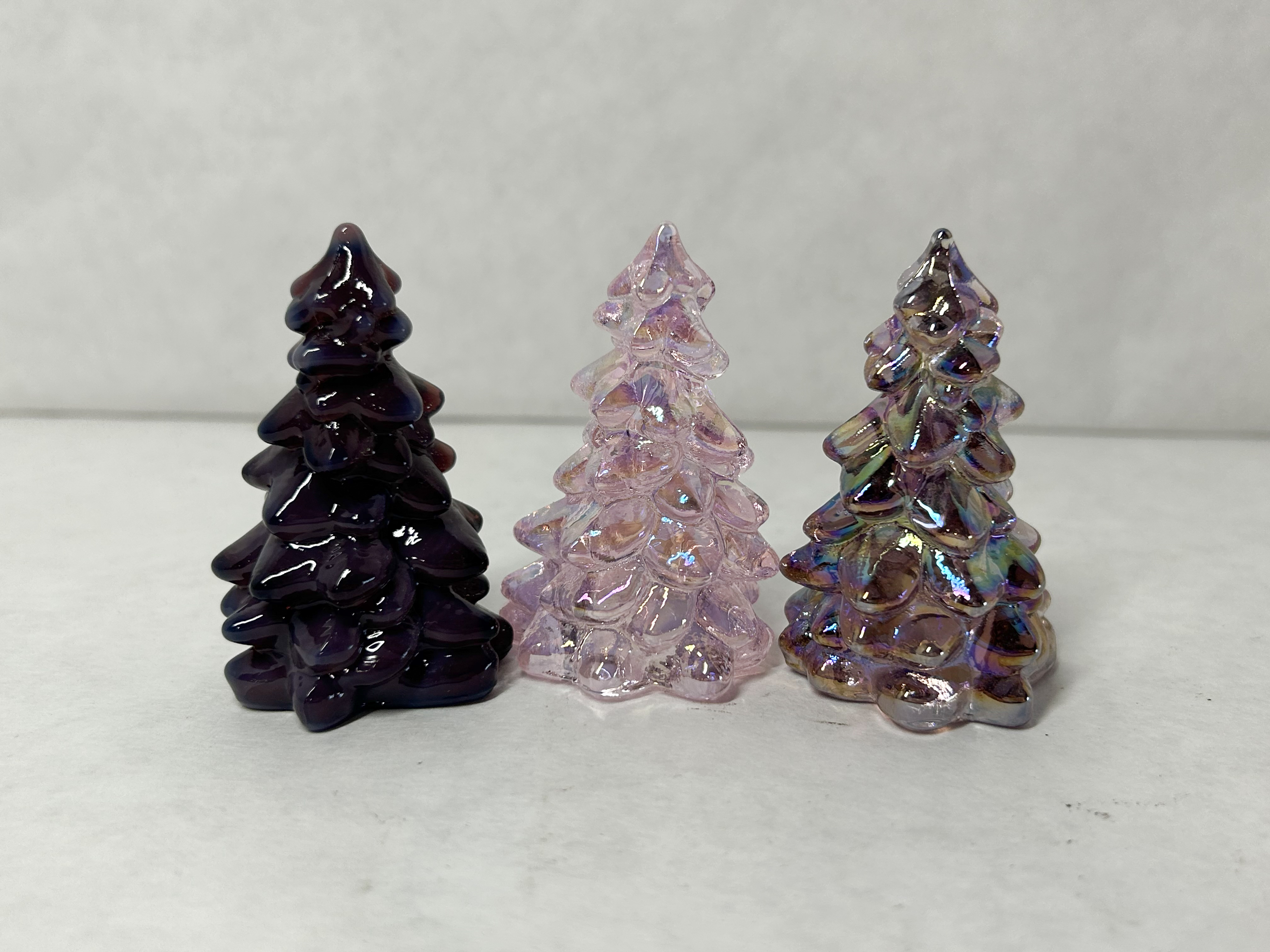 MOSSER ASSORTED MINIATURE GLASS TREES
