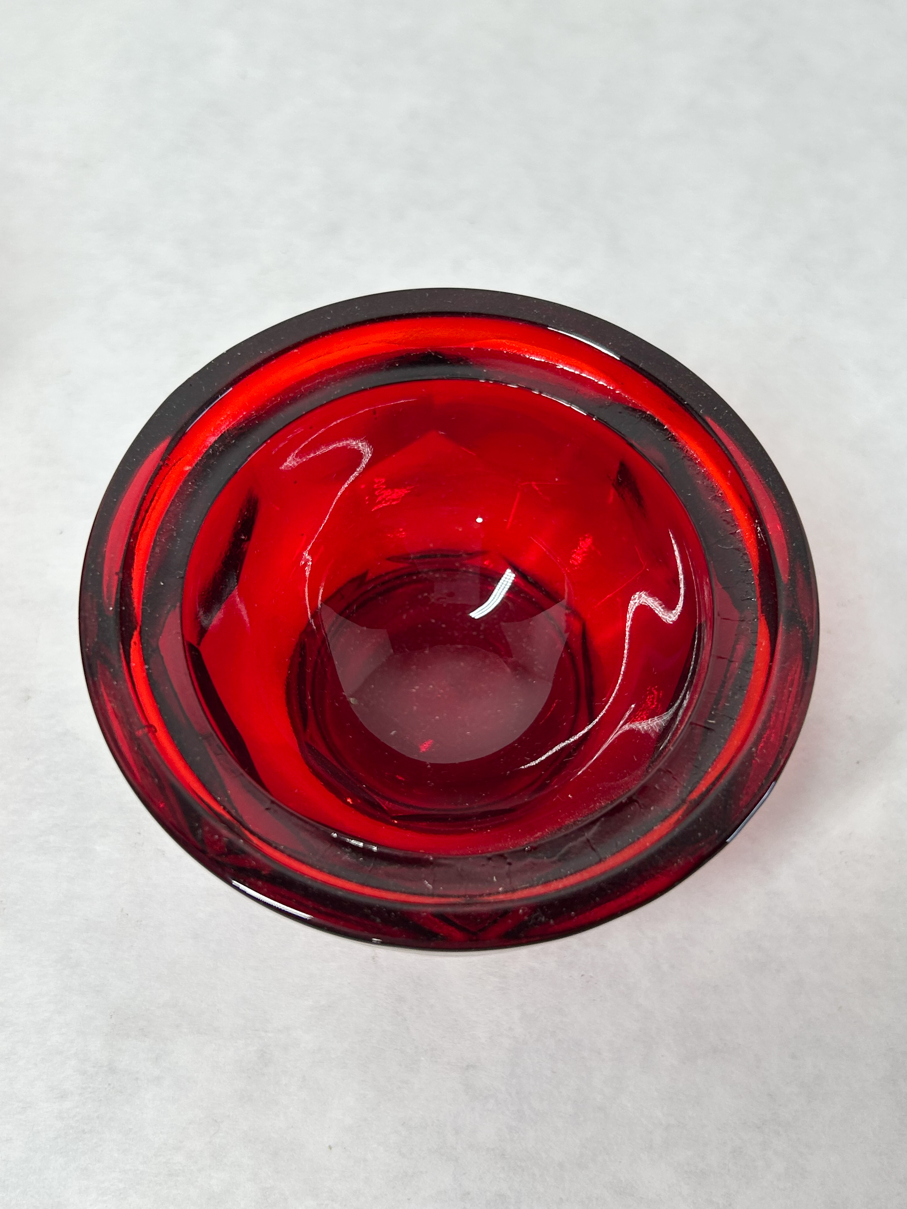 MOSSER GLASS RUBY FAIRY LAMP
