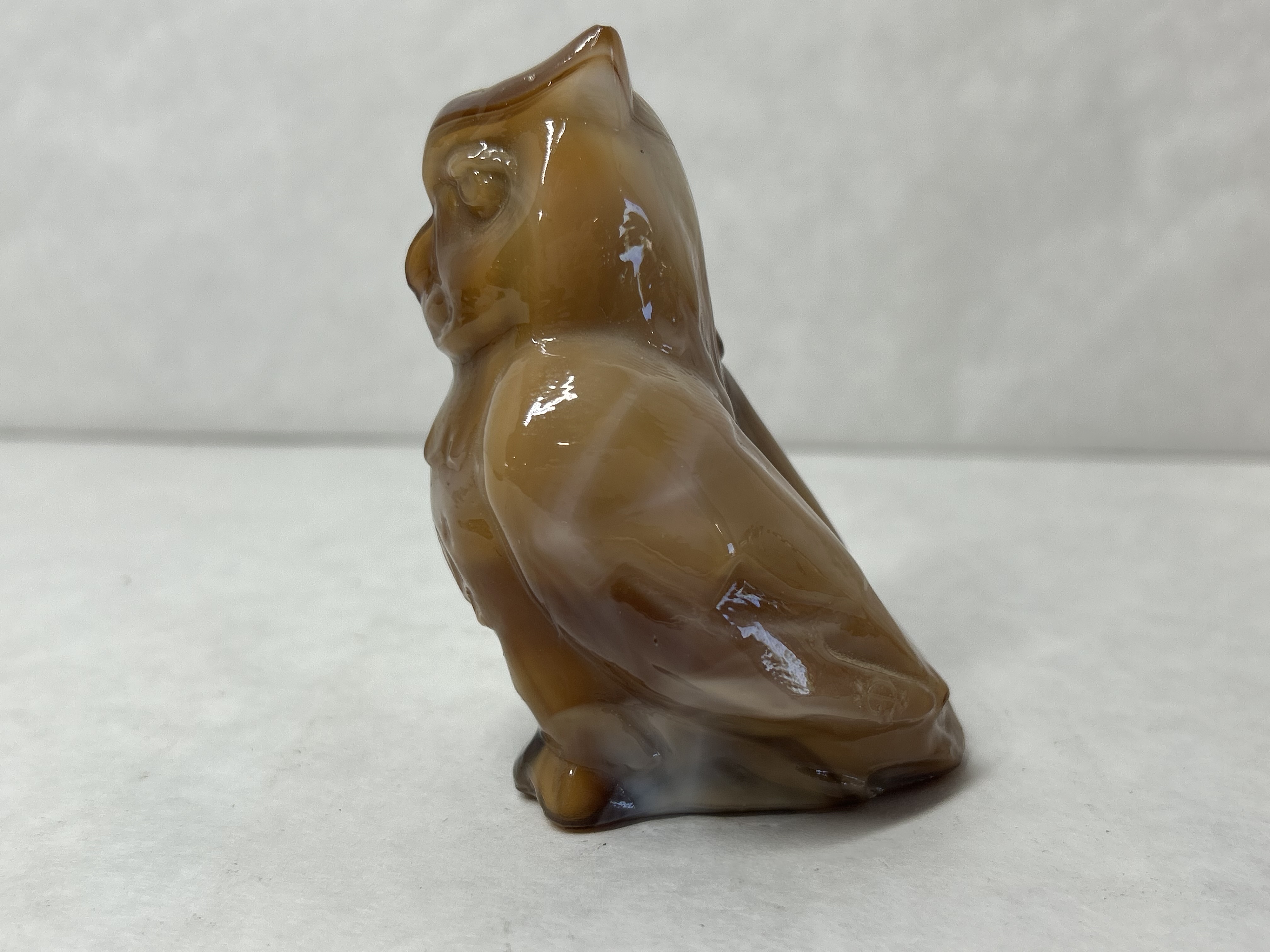 IMPERIAL SLAG GLASS OWL, 1970S