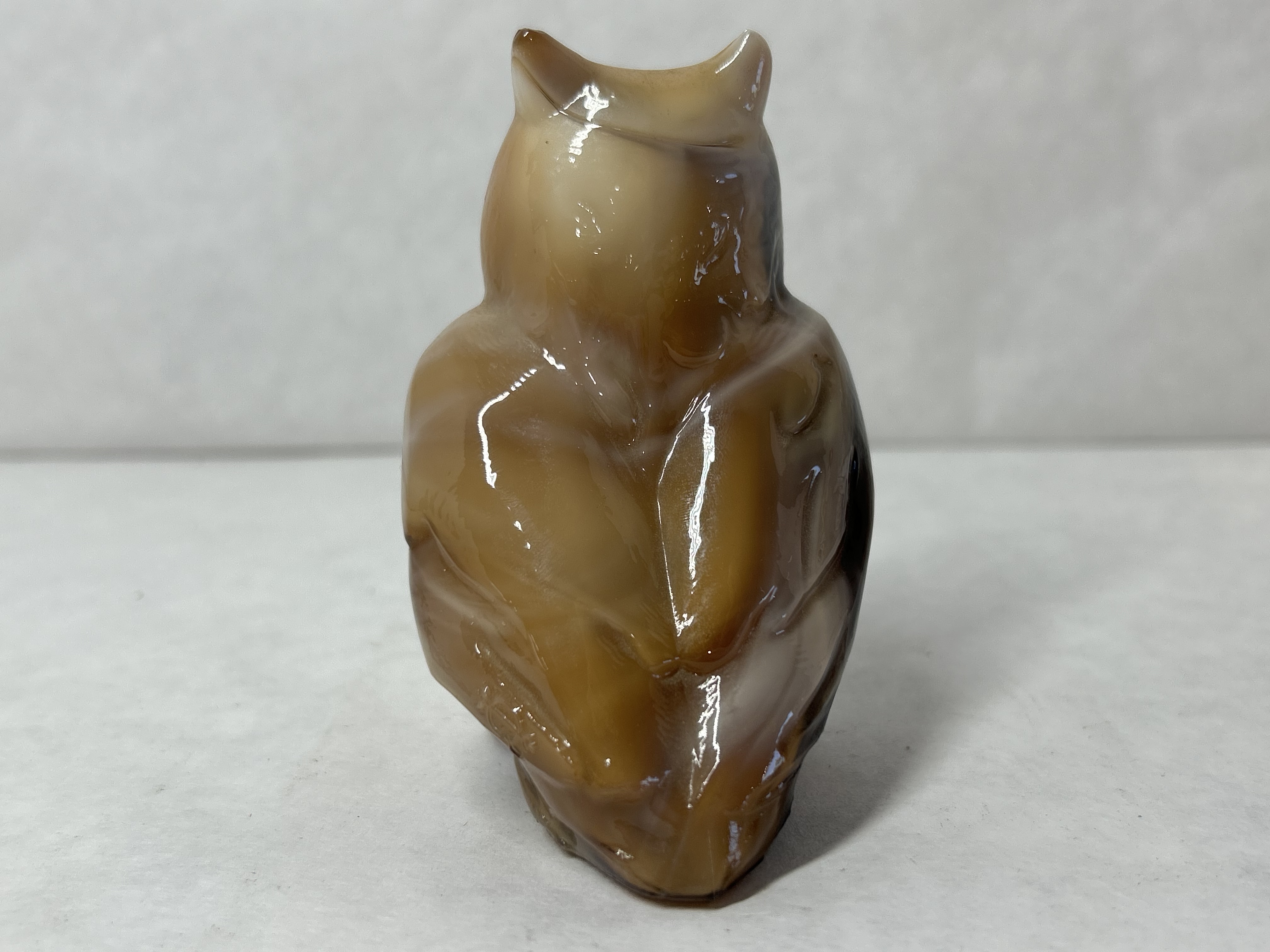 IMPERIAL SLAG GLASS OWL, 1970S