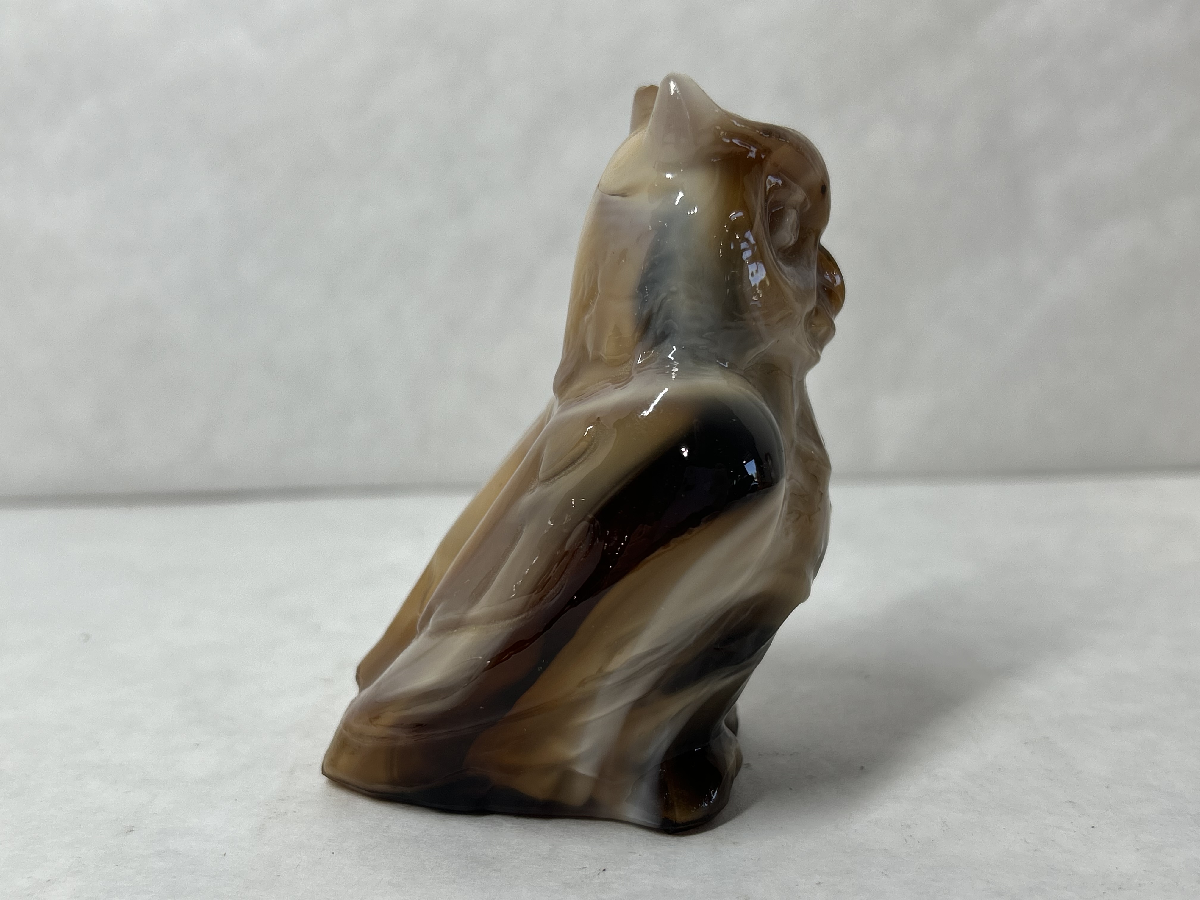 IMPERIAL SLAG GLASS OWL, 1970S